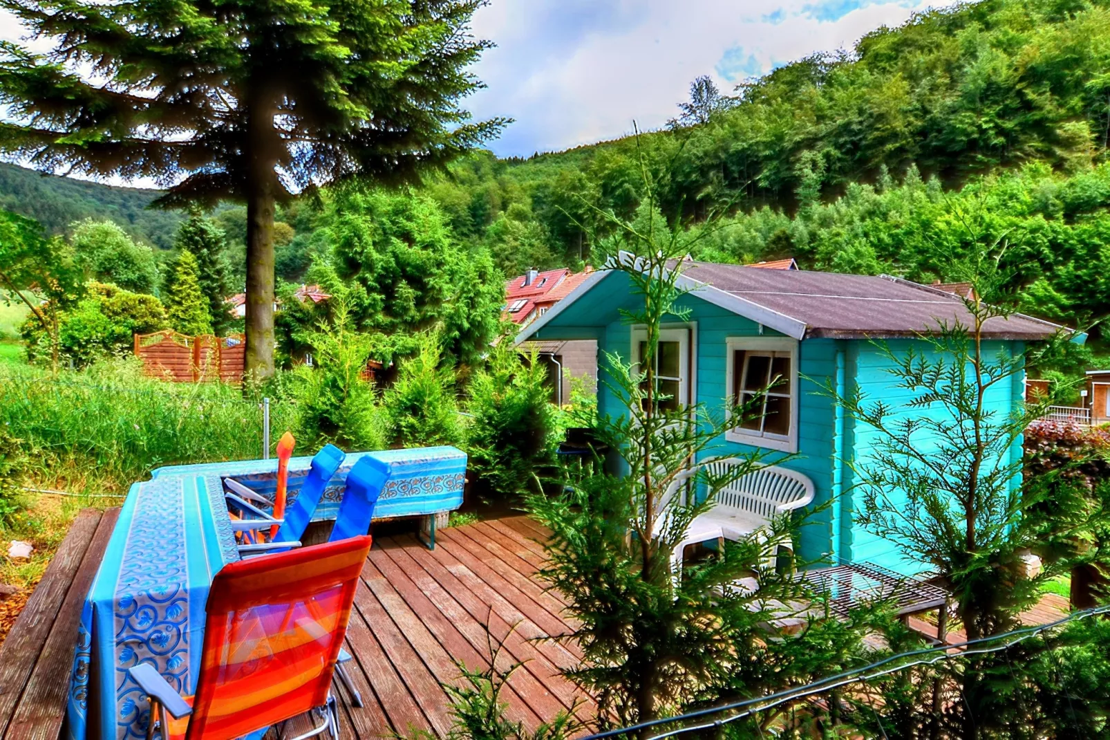 Chalet am Bergflüsschen-Terrasbalkon