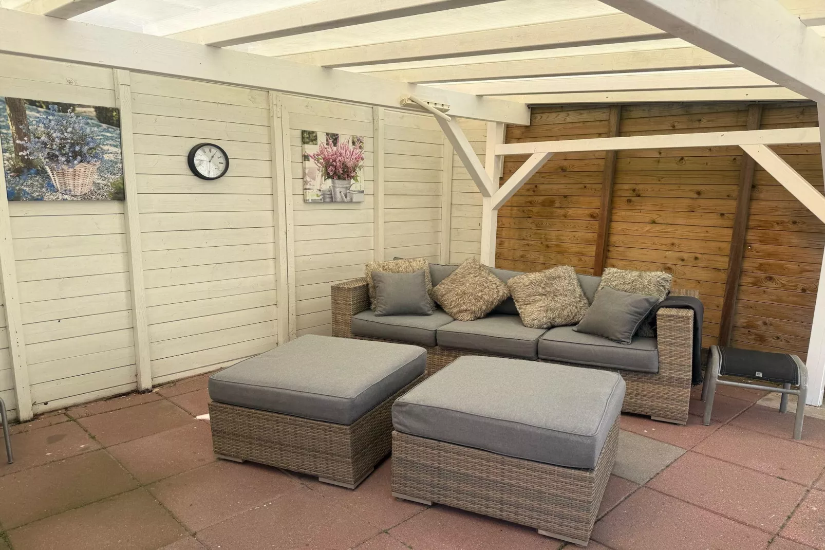 Fijne bungalow in Makkum-Terrasbalkon