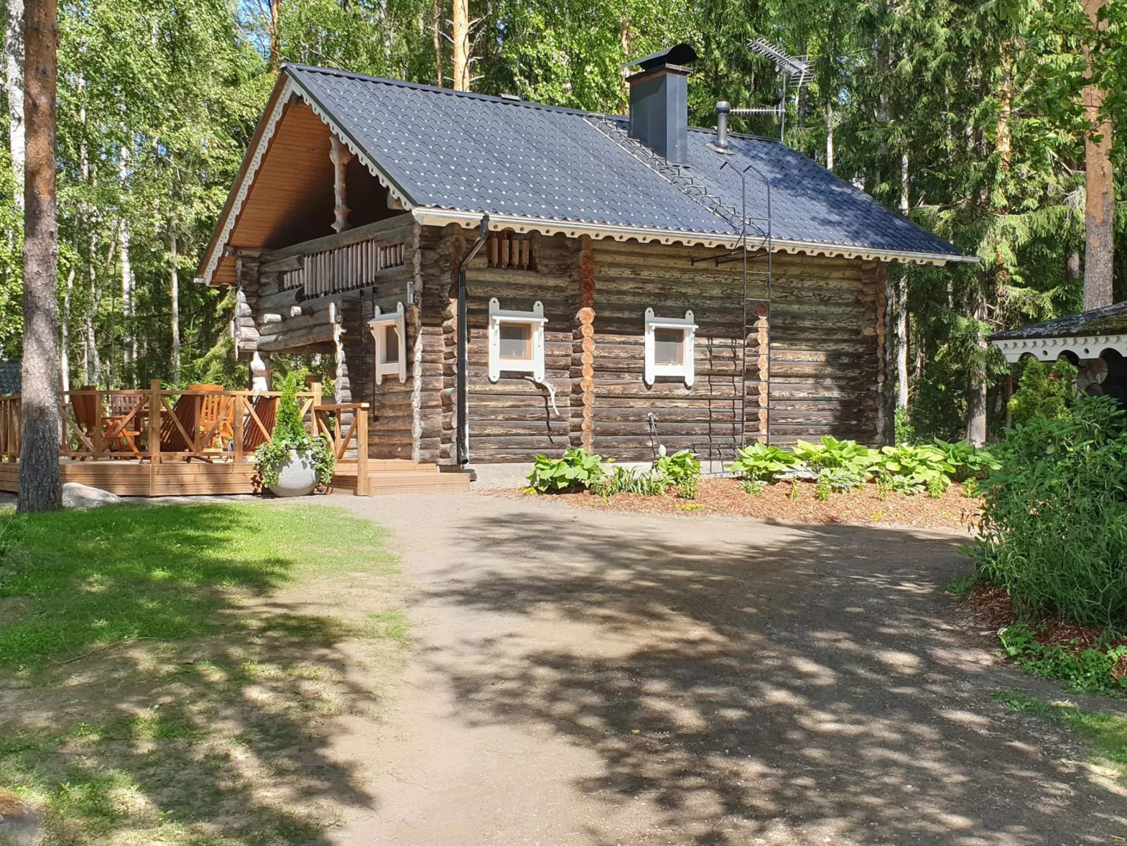 outside