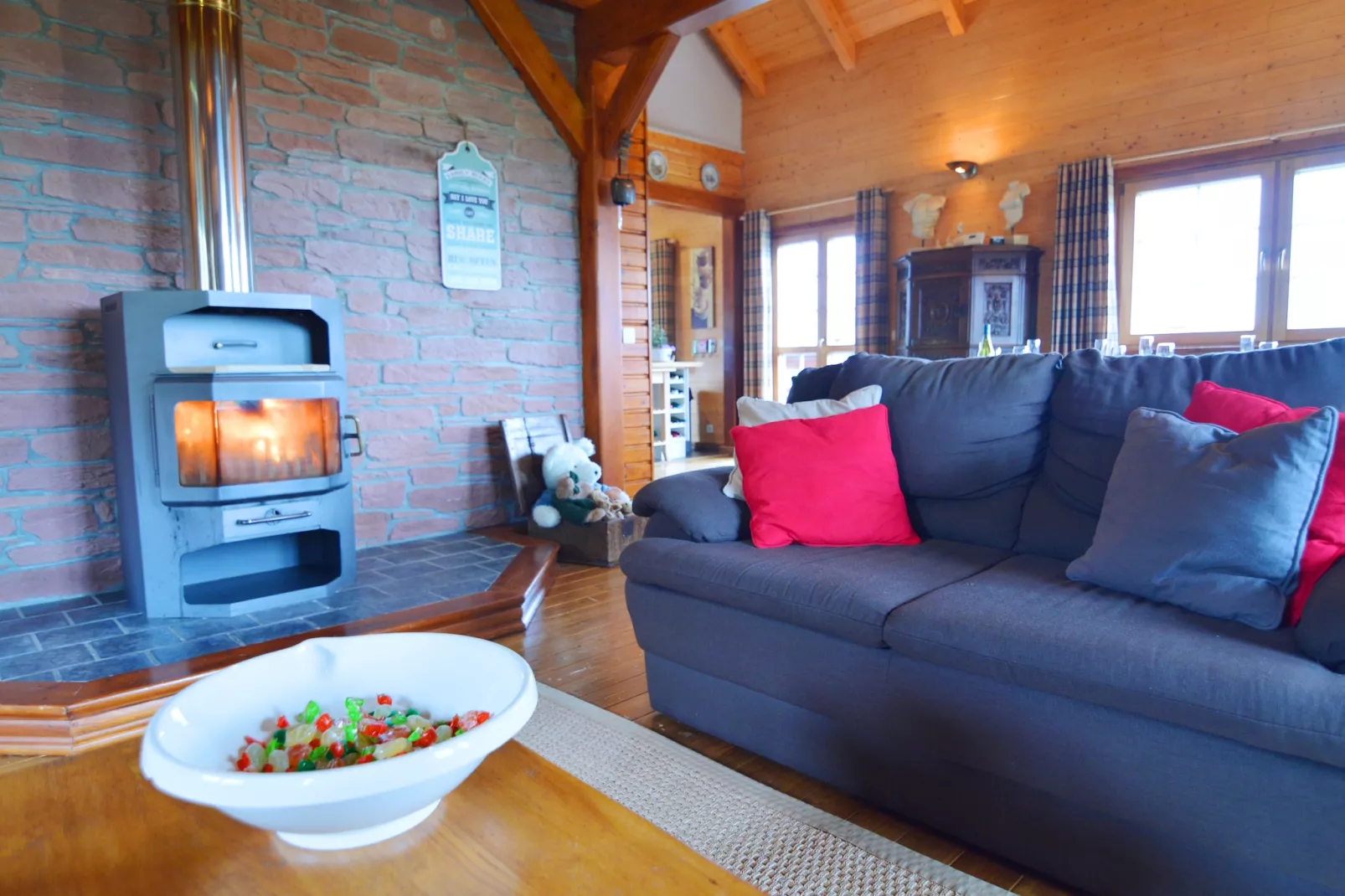 Chalet du Soleil-Woonkamer