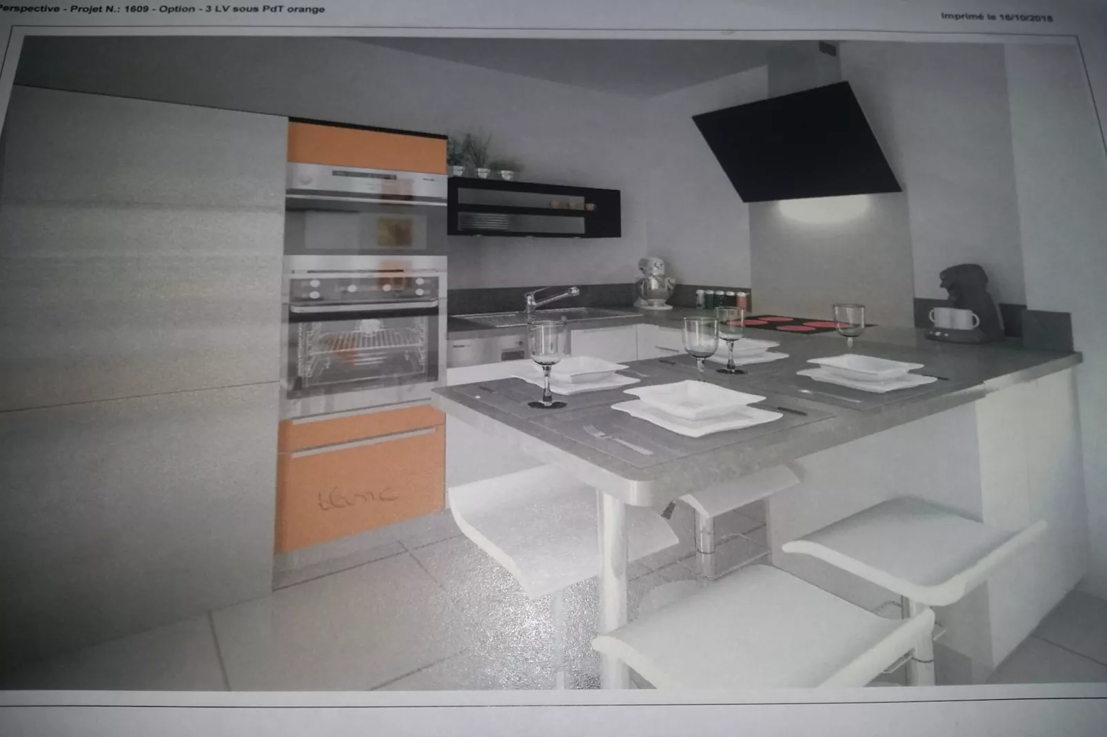 Belle maison bretonne-Keuken