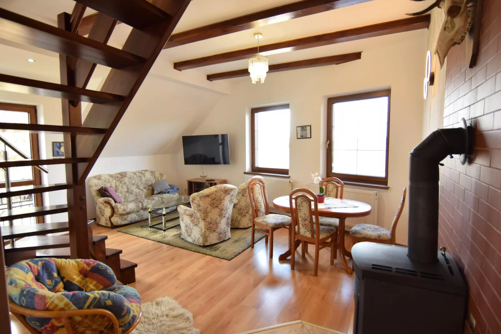 Holiday flat in Kiedrowice-Woonkamer