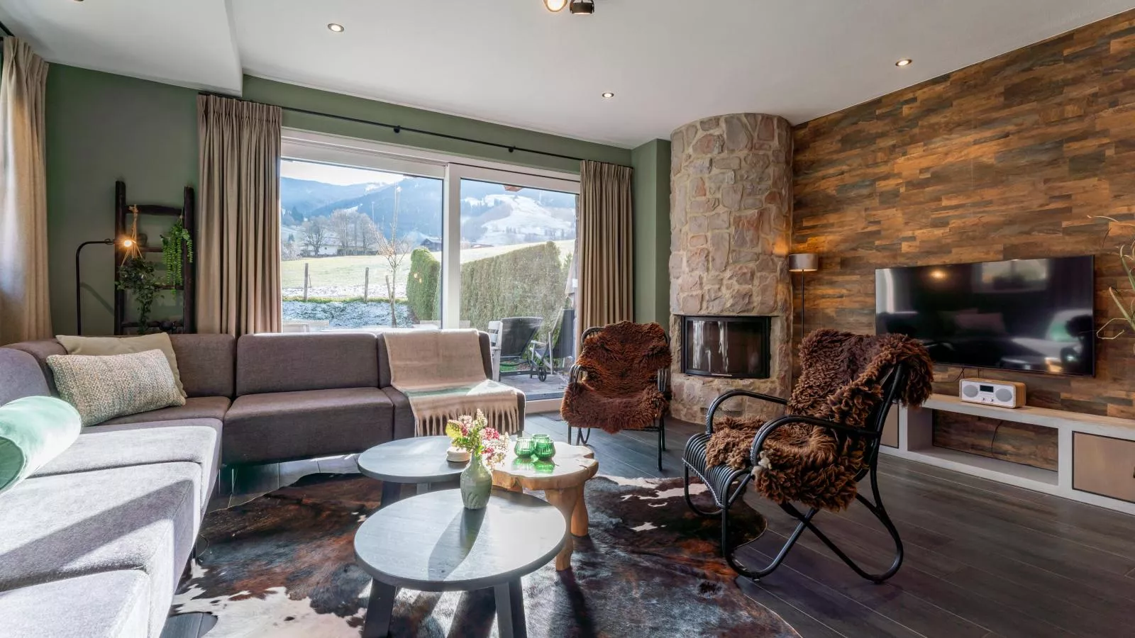 Chalet Schneelöwe S-Woonkamer