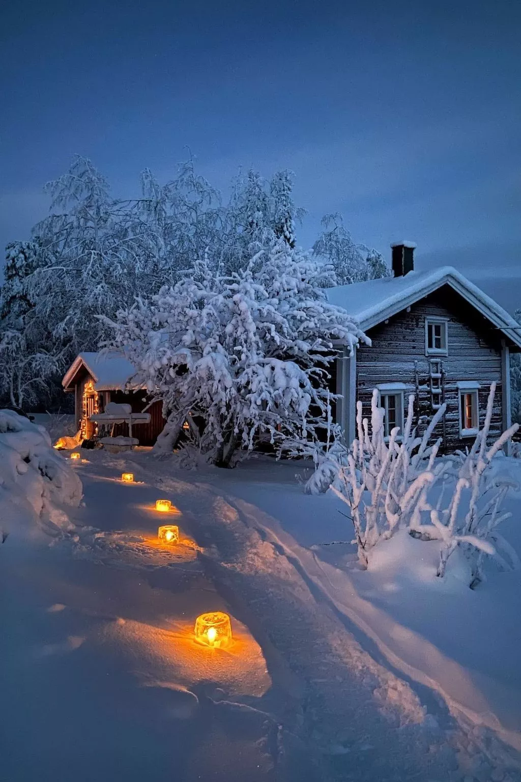 outside