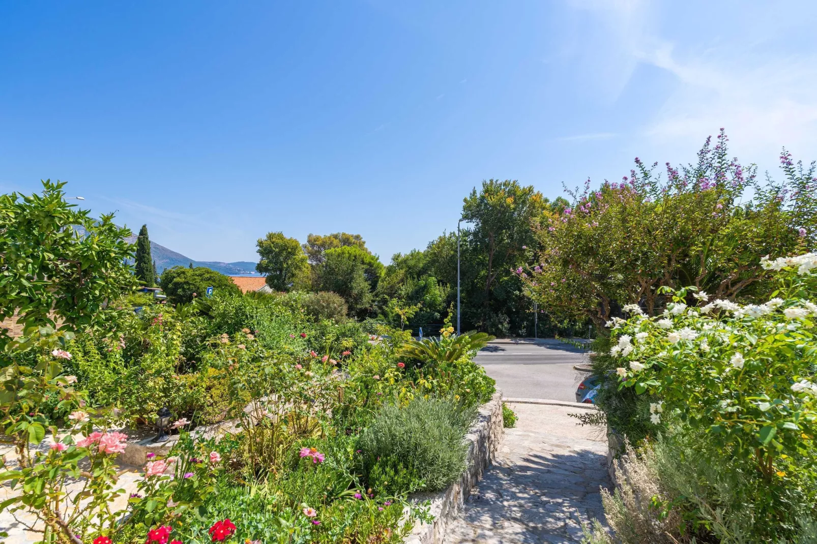 Apartments Djurkovic - One-Bedroom Apartment with Shared Terrace and Sea View-Buitenlucht
