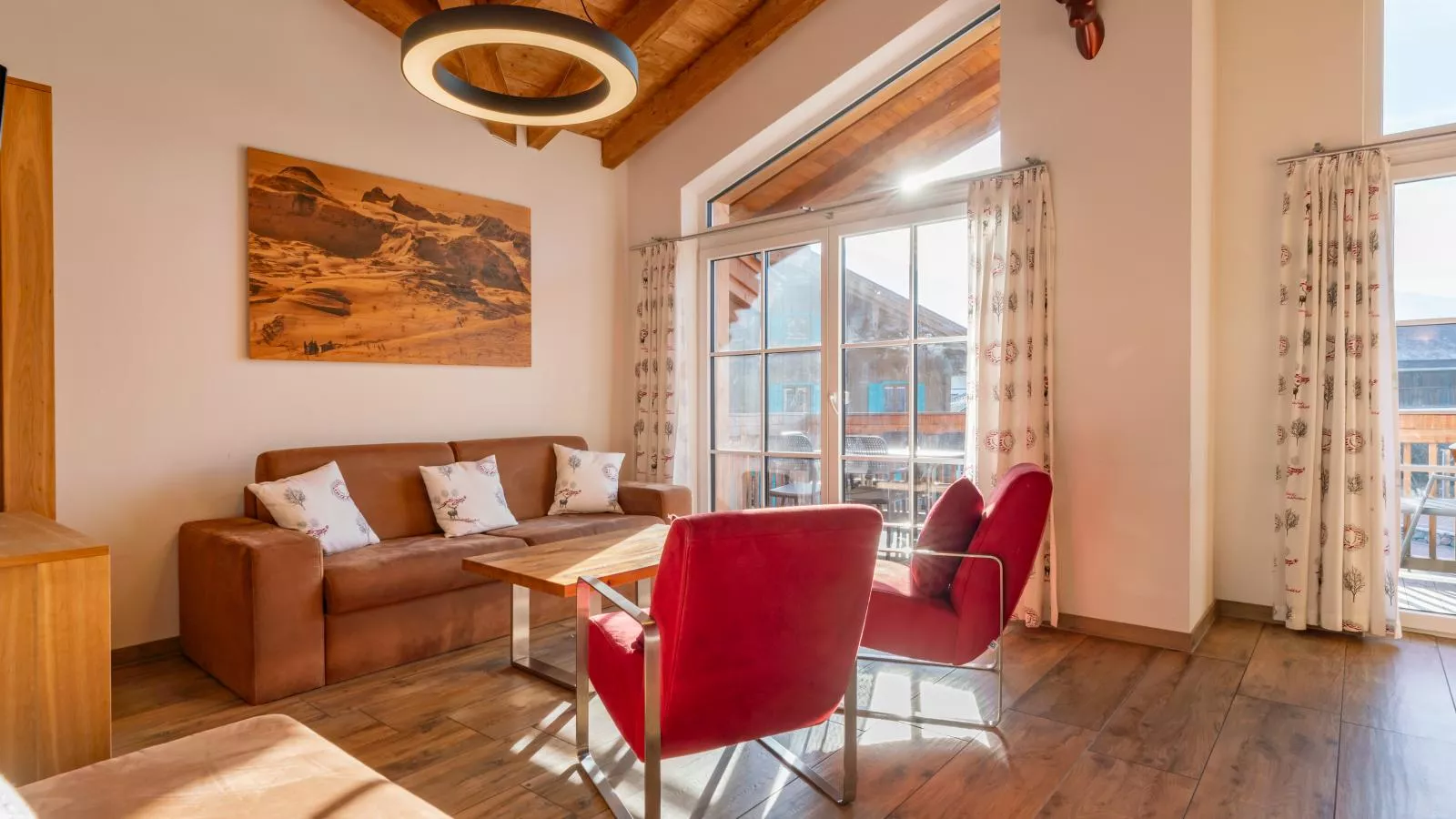 Tauern Suites Mitterwirt TOP 222-Woonkamer