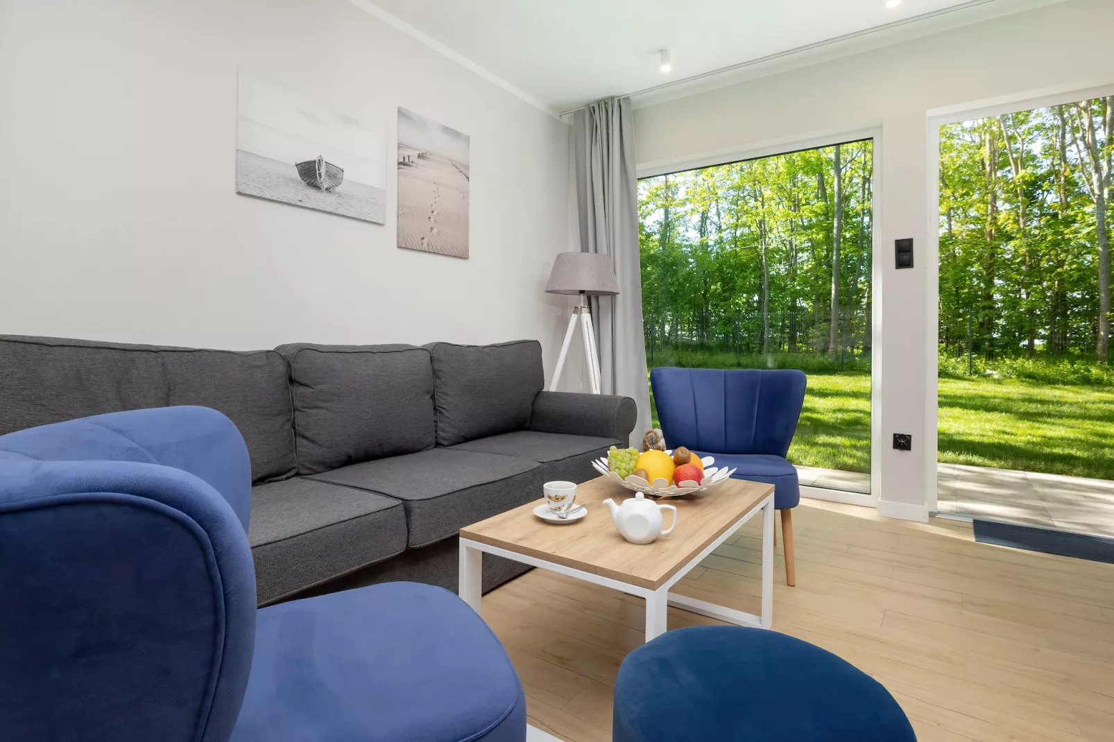 Villa Hoff Ferienhäuser Domek 6 Pers-Woonkamer