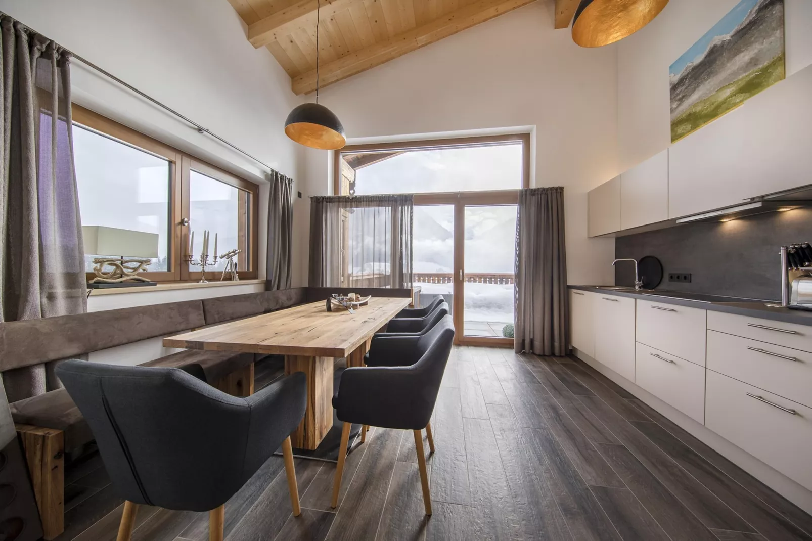 Nationalpark Chalet Kristallwand-Eetkamer