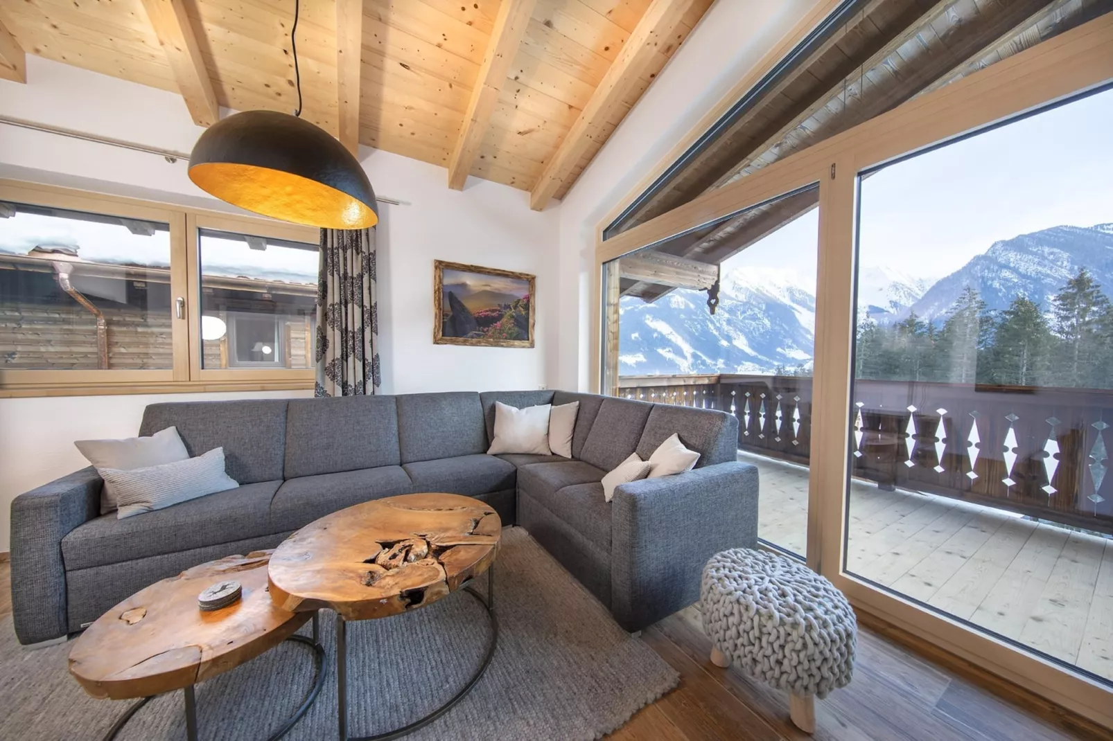 Nationalpark Chalet Stein am Ferner-Woonkamer