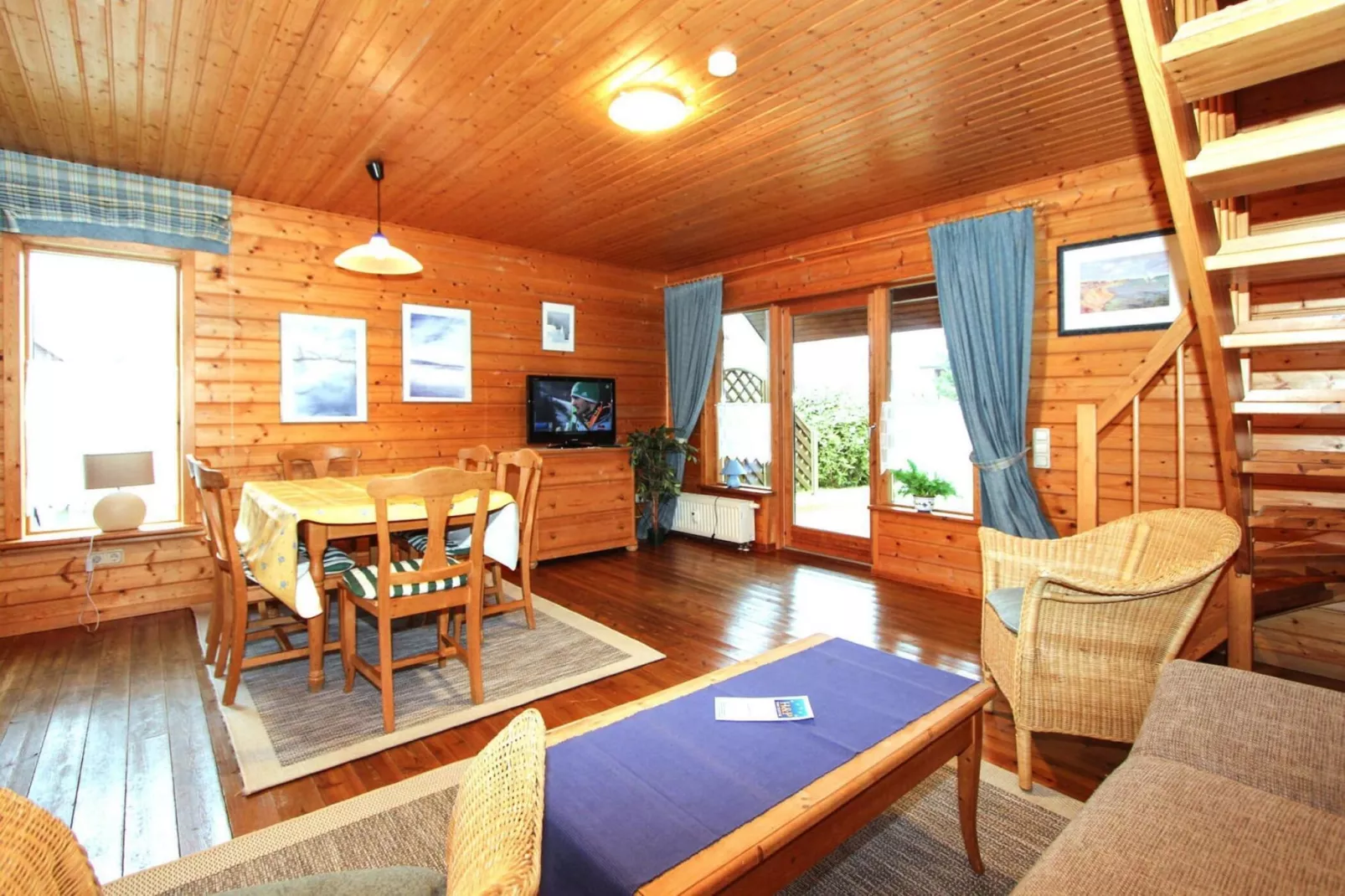 Naturerlebnisdorf Blauvogel - Doppelhaus ca 66qm Typ A-Woonkamer