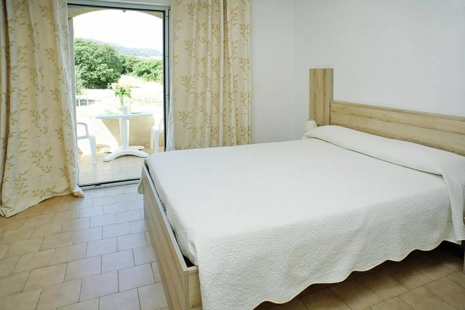 Apartments Motel Le Vieux Moulin Ile Rousse // 2pc4 -Apt 4 pers rez-de-chaussée-Slaapkamer
