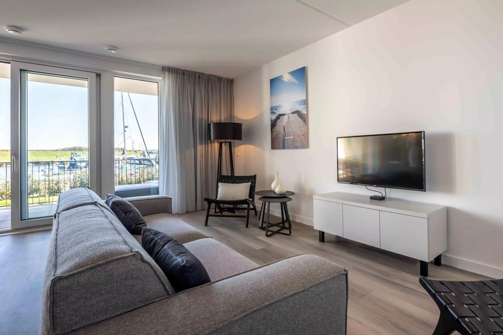 Harbour Loft 1E Résidence Marina havenzicht-Woonkamer