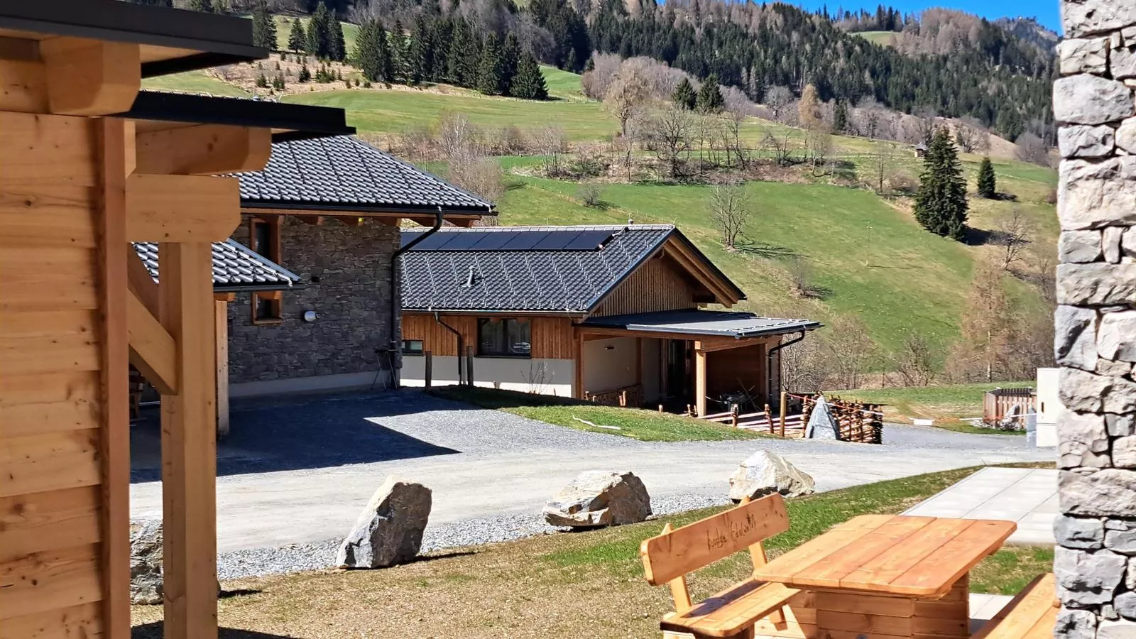 Grebenzen Lodge Edelweiss-Uitzicht zomer