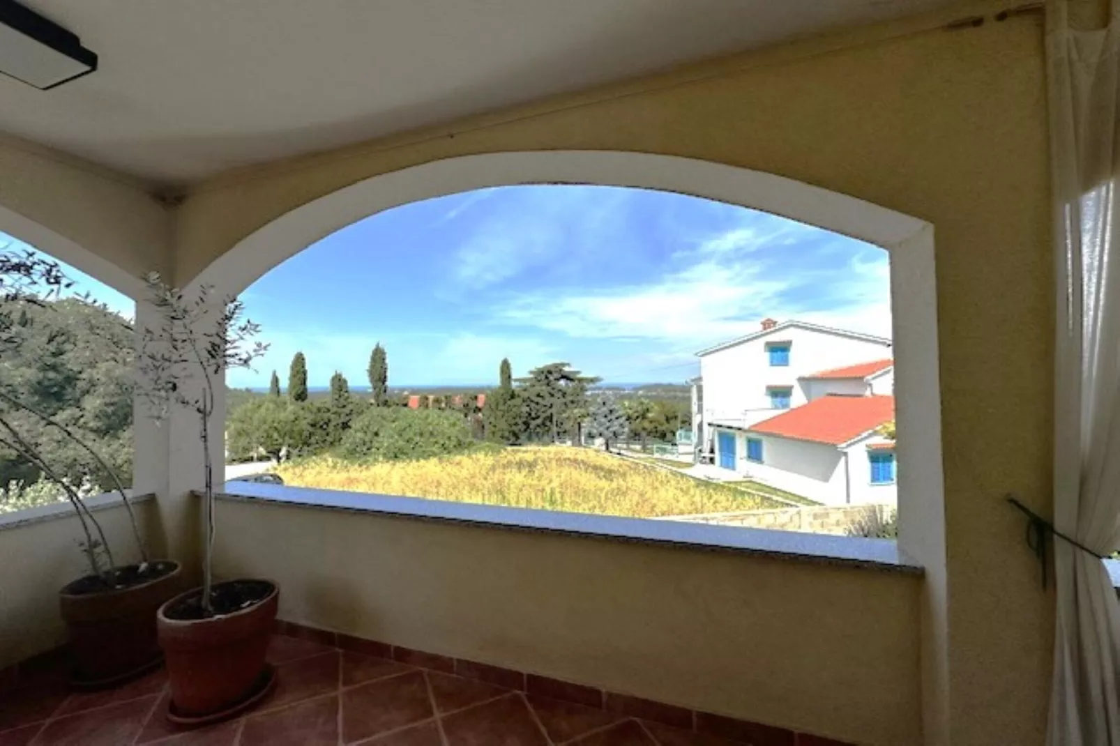 Apartment Branko I in Porec, Istria-Terrasbalkon