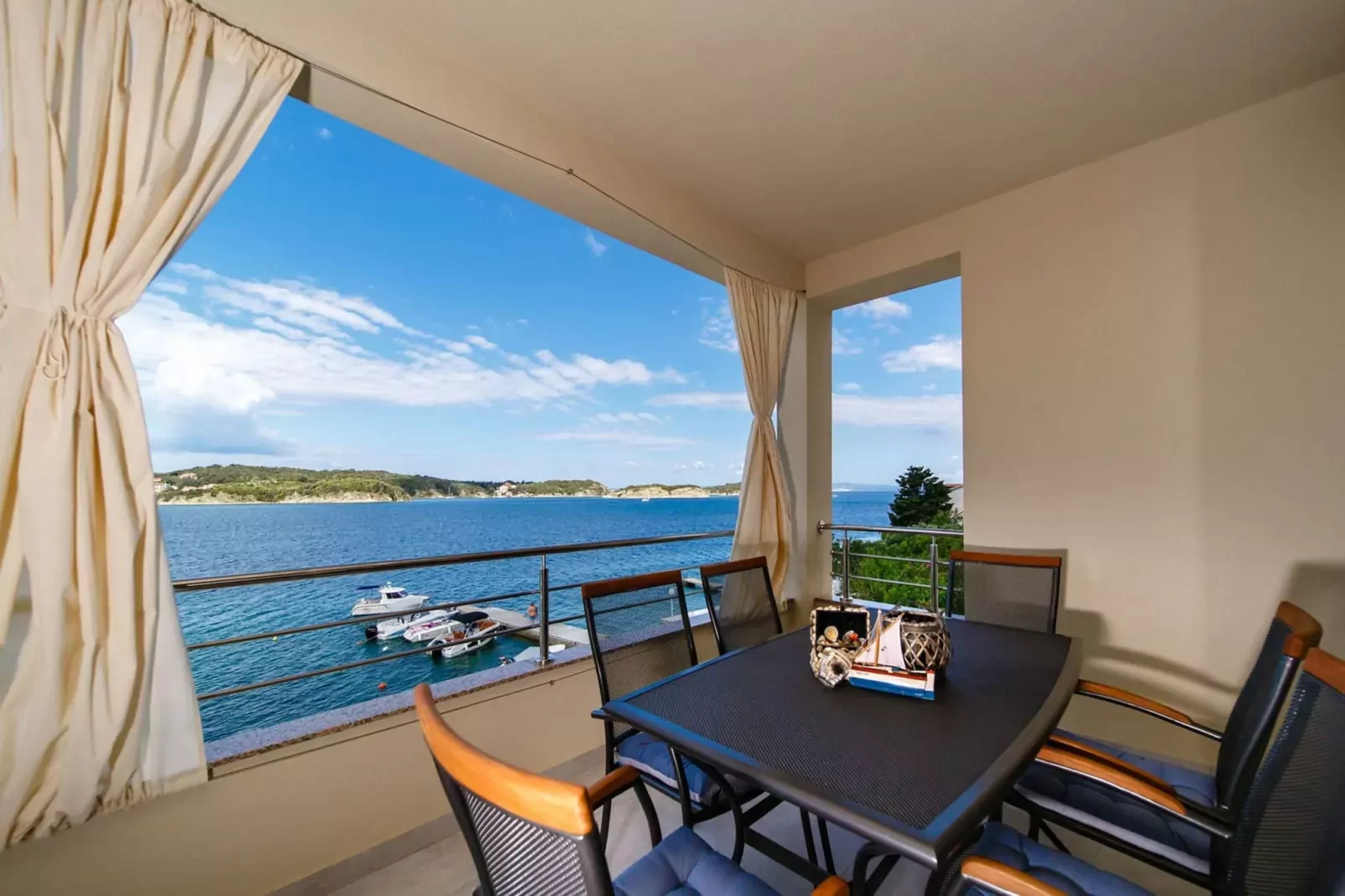 Villa Guliva - Apartment Blue Sea with Sea View-Terrasbalkon