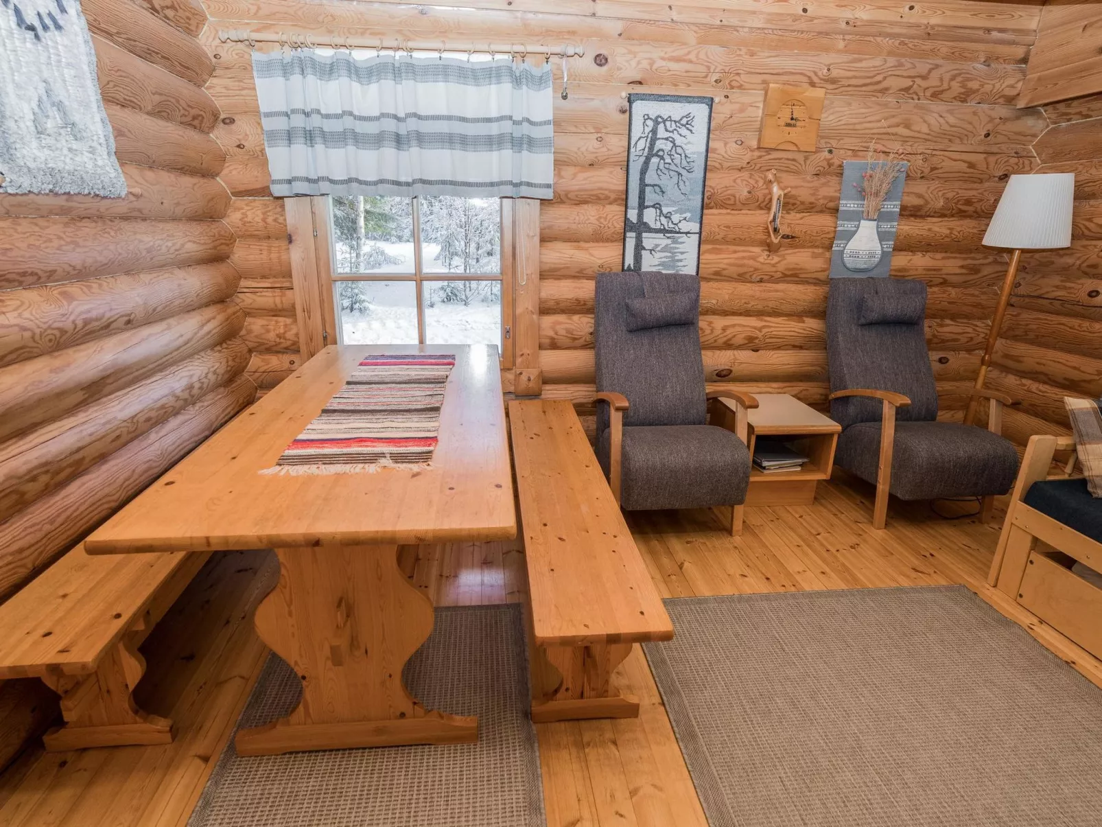 Ruka-kitkan lomamajat/varpunen-Binnen