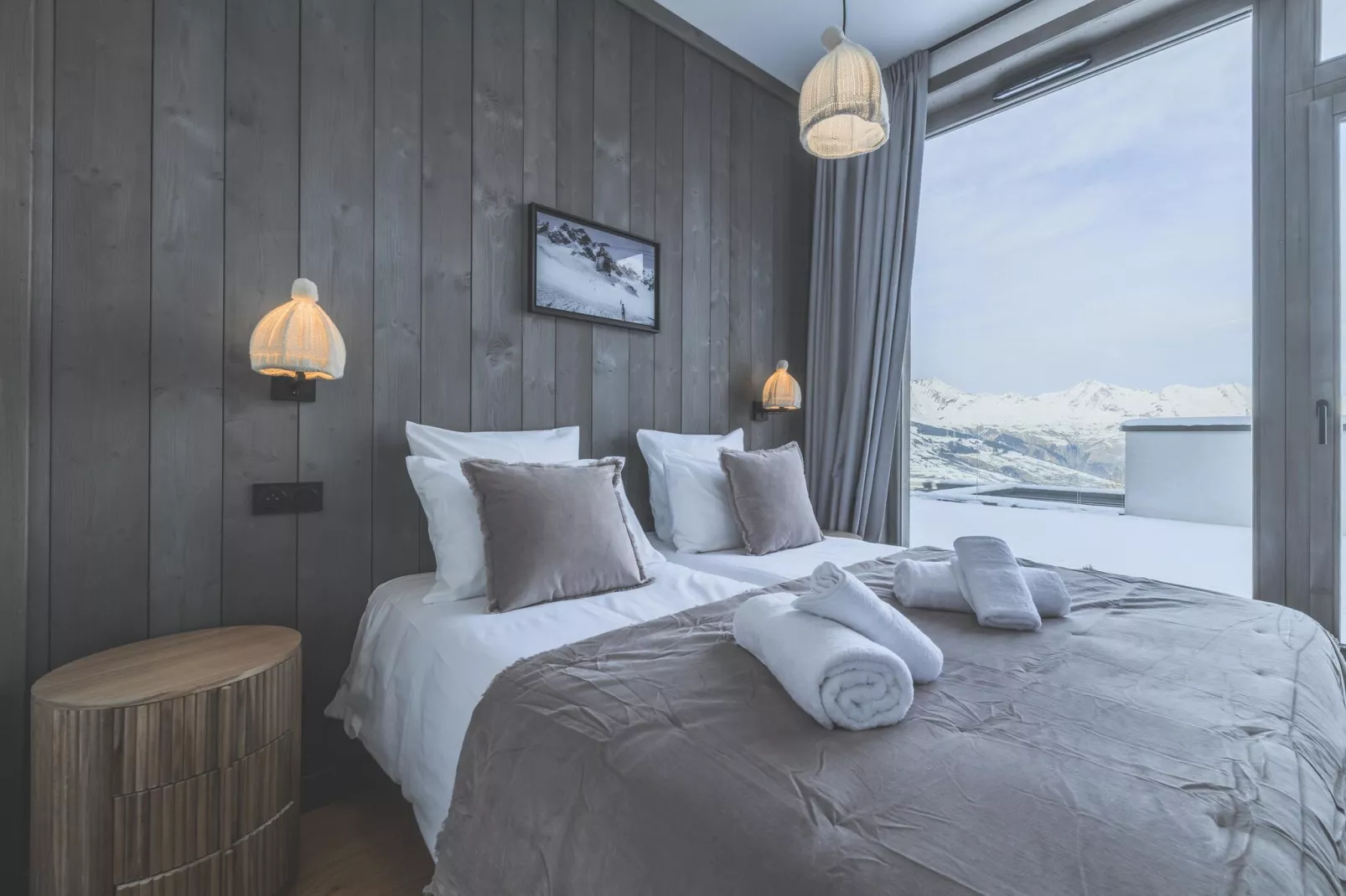 Résidence PLAN PEISEY Le Quartz -A48S-Slaapkamer