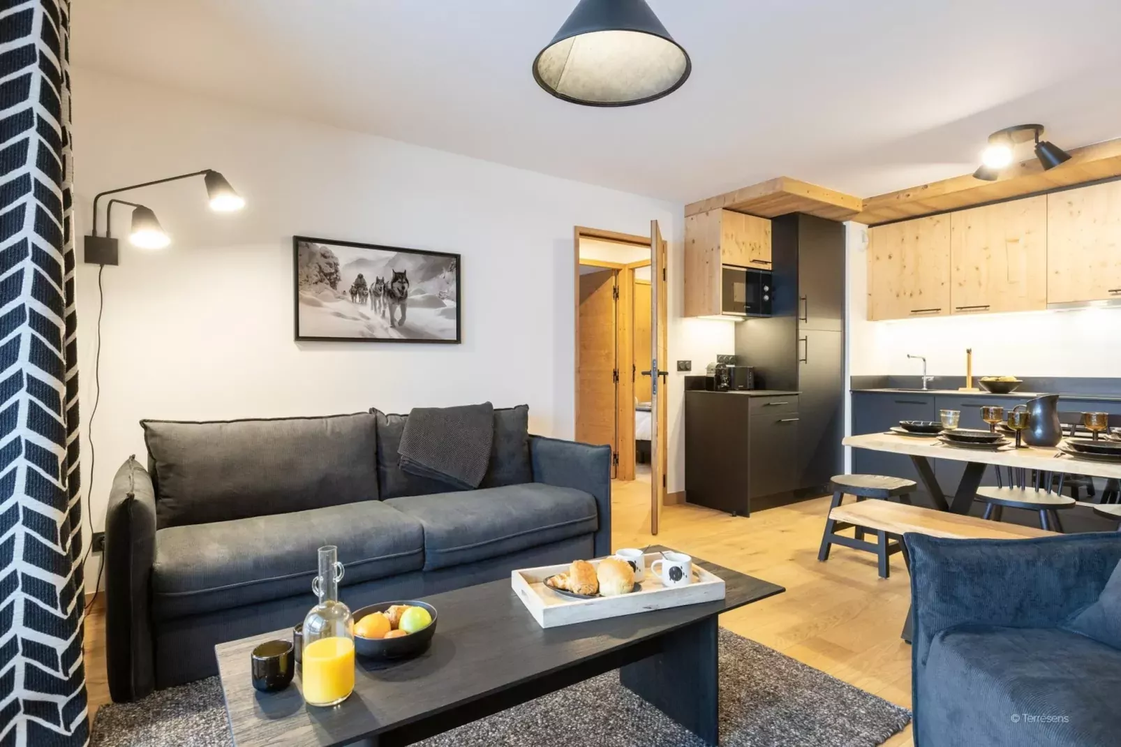 CHAPELLE DABONDANCE Le Flocon Blanc A38P-Woonkamer