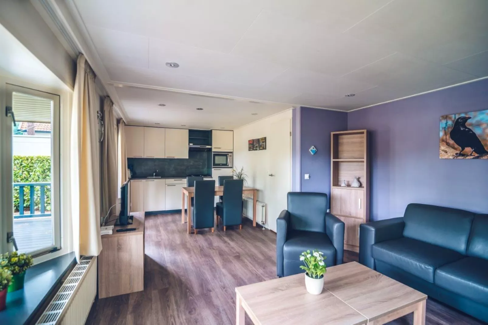 Patio Bungalow Chalet | 2 - 4 people-Woonkamer