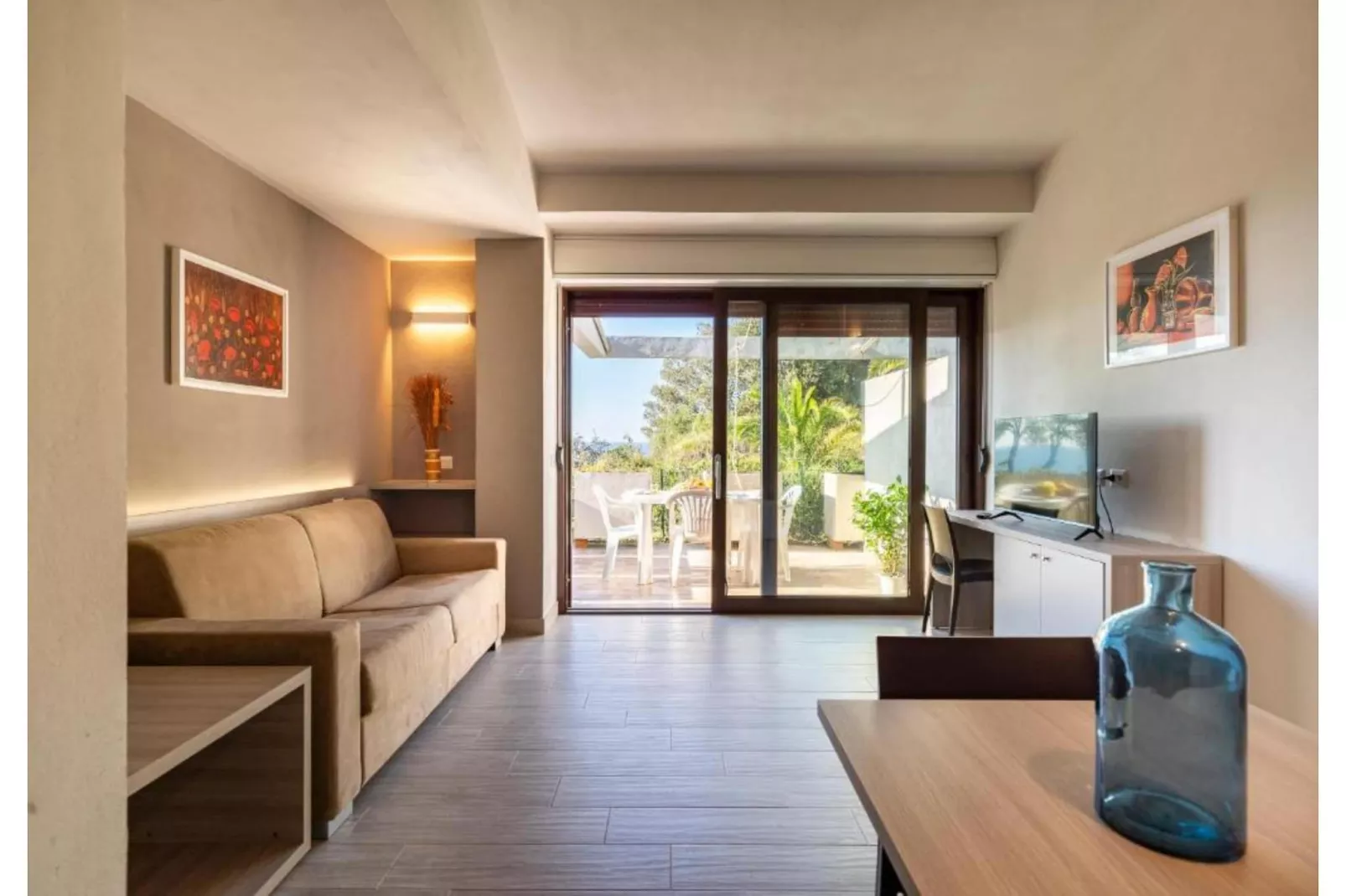 Residence Park Solemaremma 2-Zi-App Comfort C BK/TE 30 qm-Woonkamer