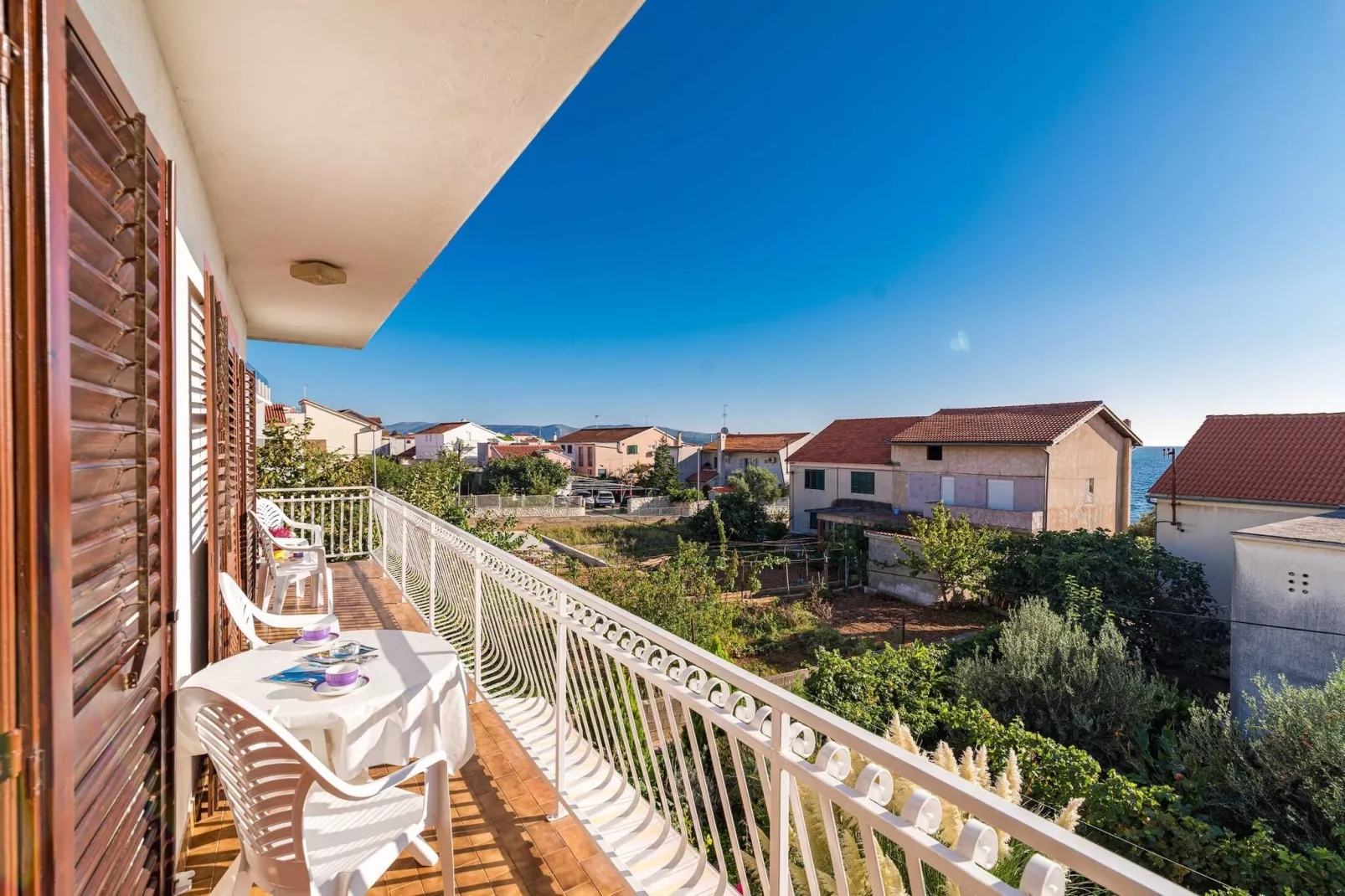 Apartments Barbarella - Three Bedroom Apartment A2-Terrasbalkon