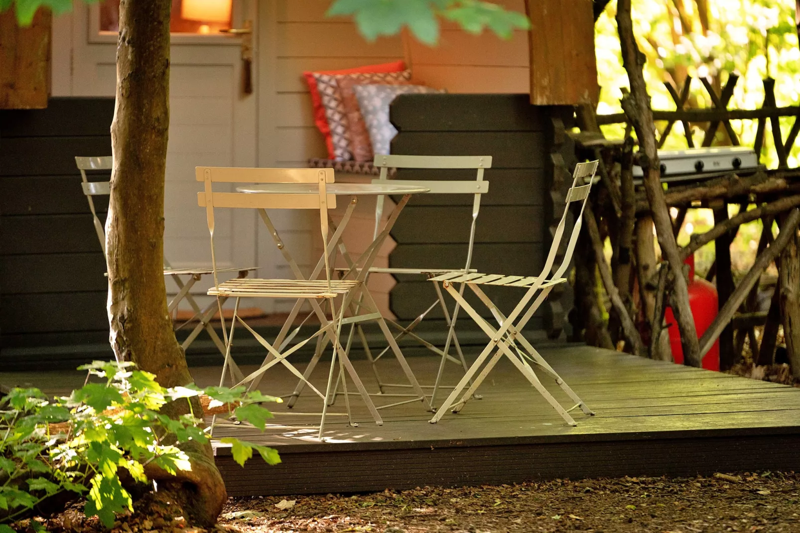 Bluebelle Glamping Pod-Terras