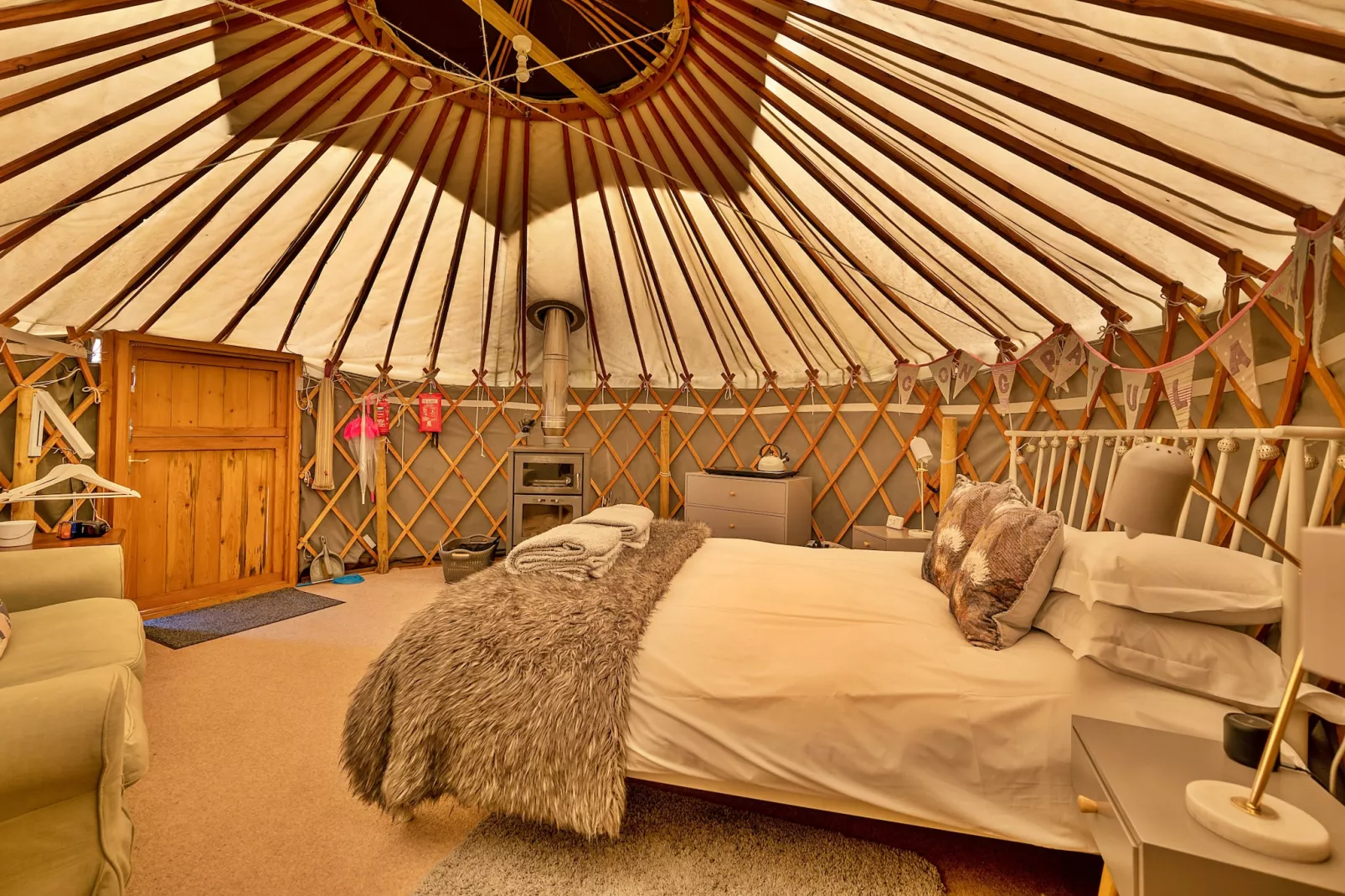 Heather Yurt-Slaapkamer