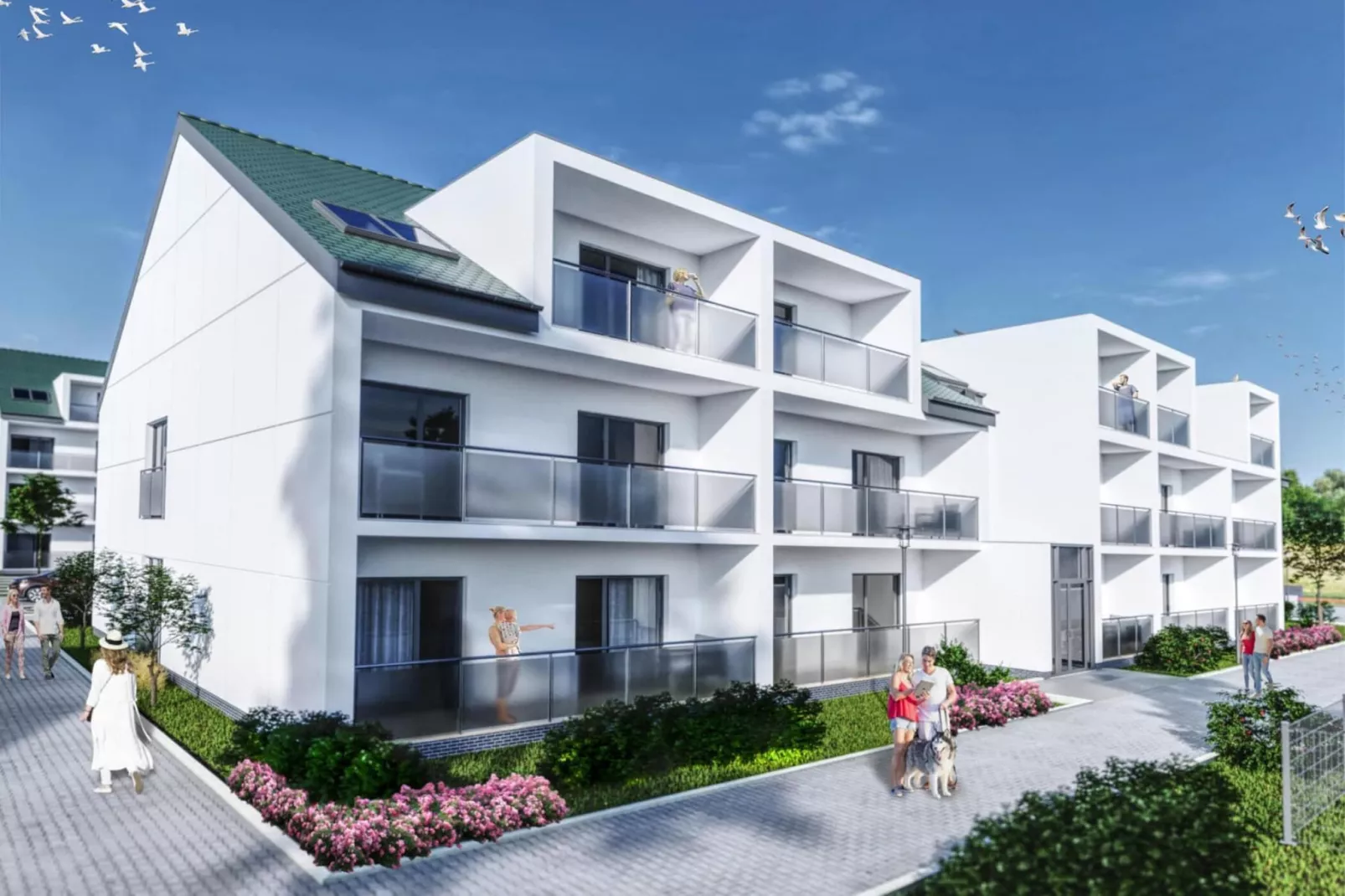 Apartamenty przy Nadmorskiej 104 38m2 Grzybowo-Buitenkant zomer