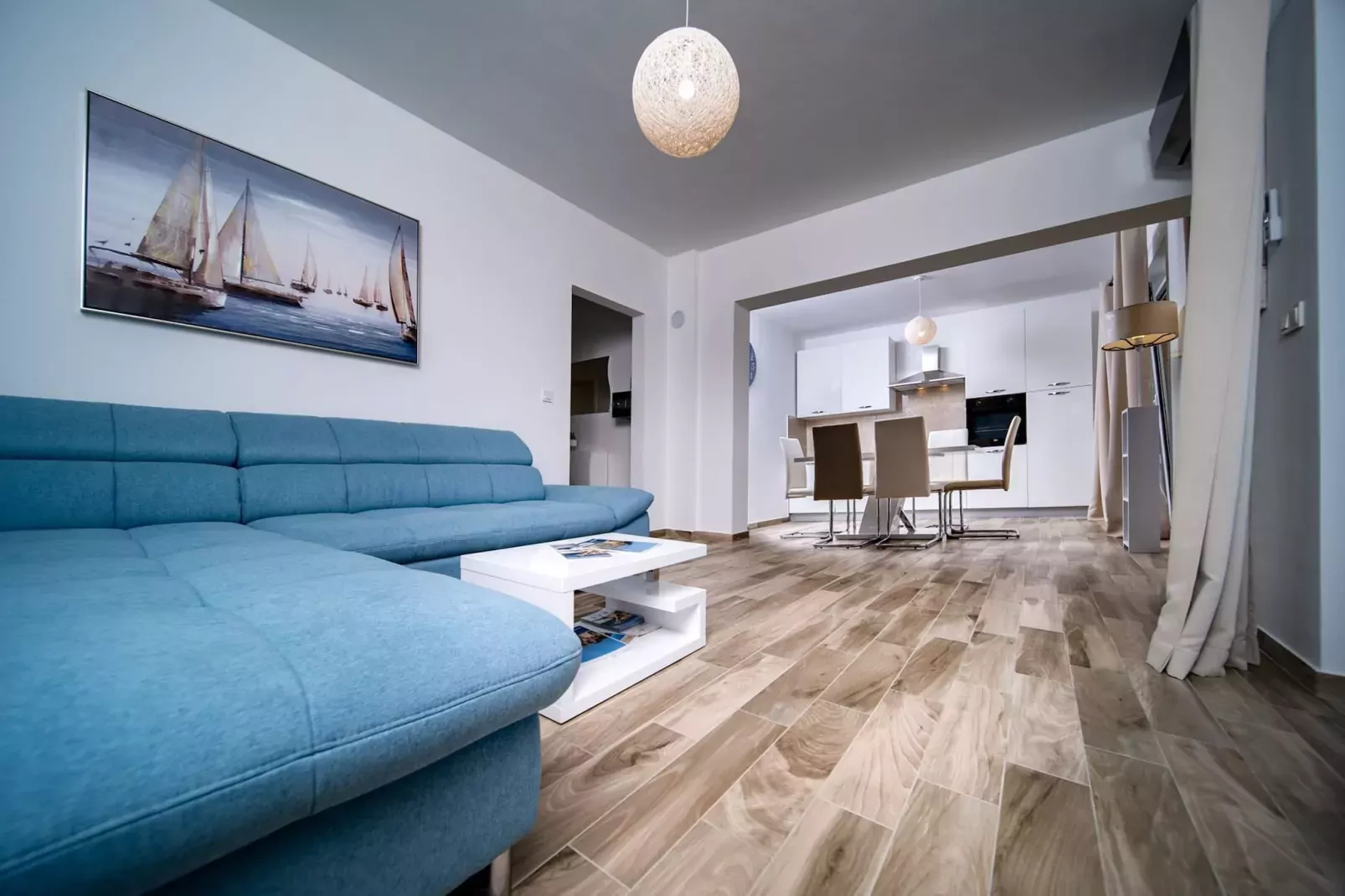 Villa Guliva - Apartment Blue Sea with Sea View-Woonkamer