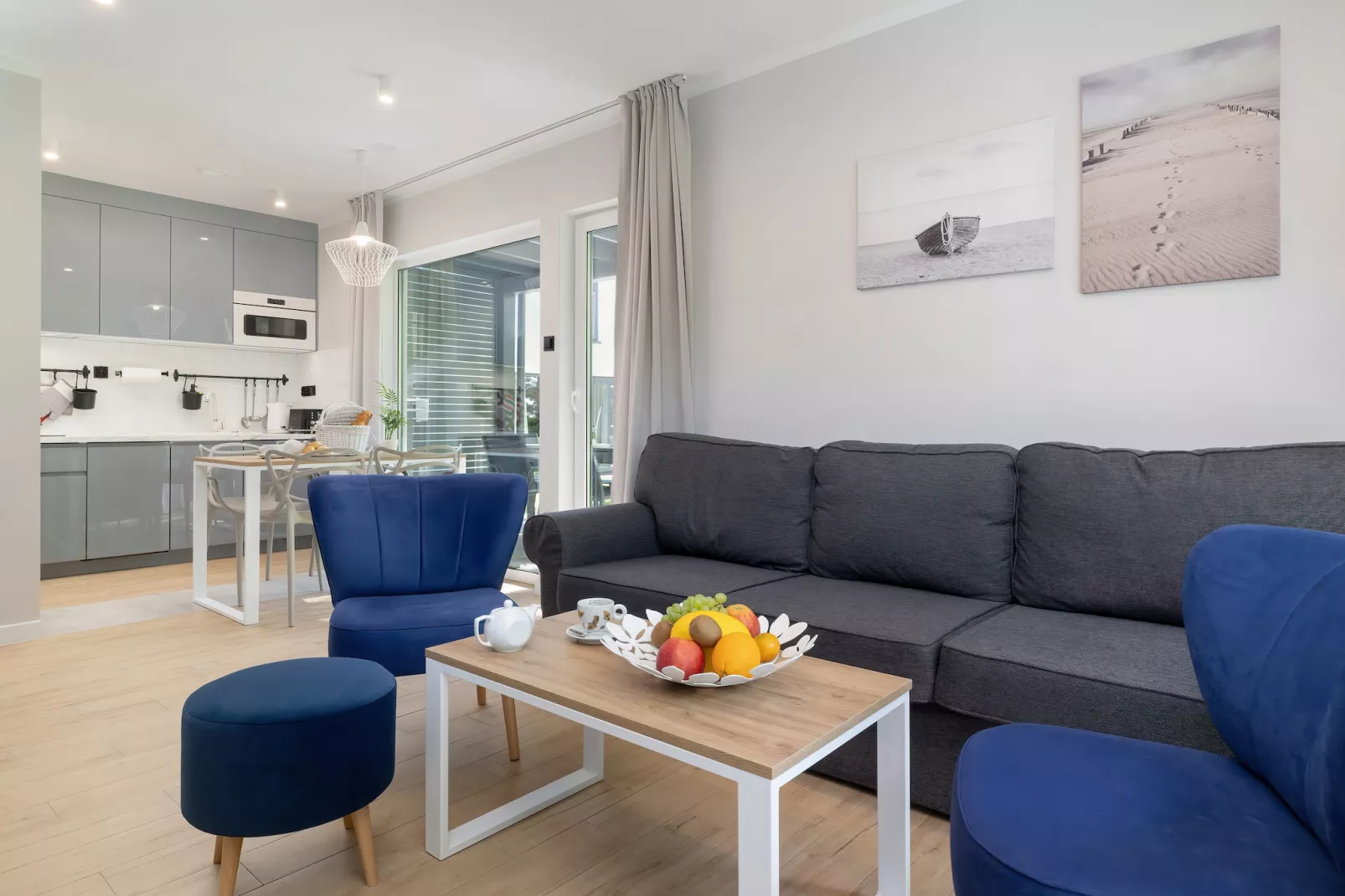 Villa Hoff Ferienhäuser Domek 3 Pers-Woonkamer