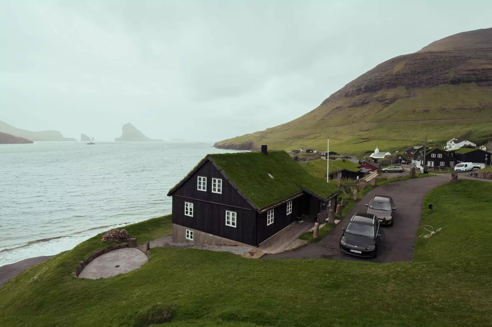 4 sterren vakantie huis in Bøur-Buitenlucht