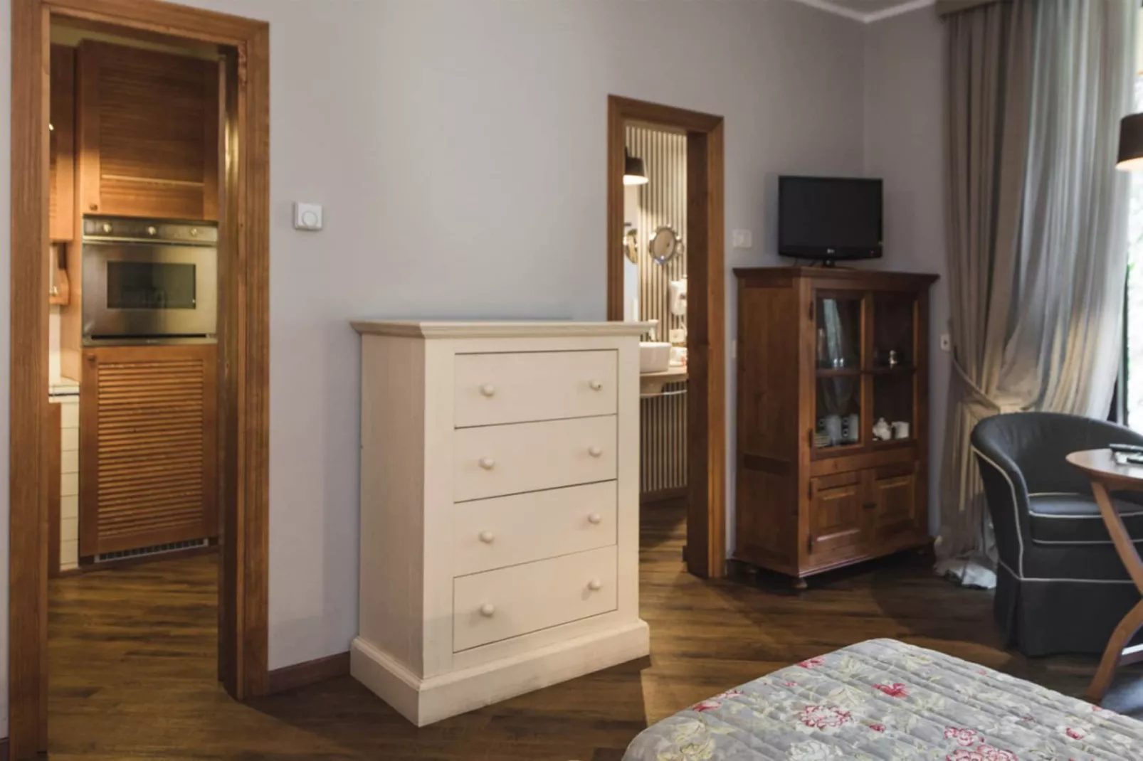 ROCCAMARE RESORT 1-Zi-App Studio Deluxe BK/TE 28 qm-Slaapkamer