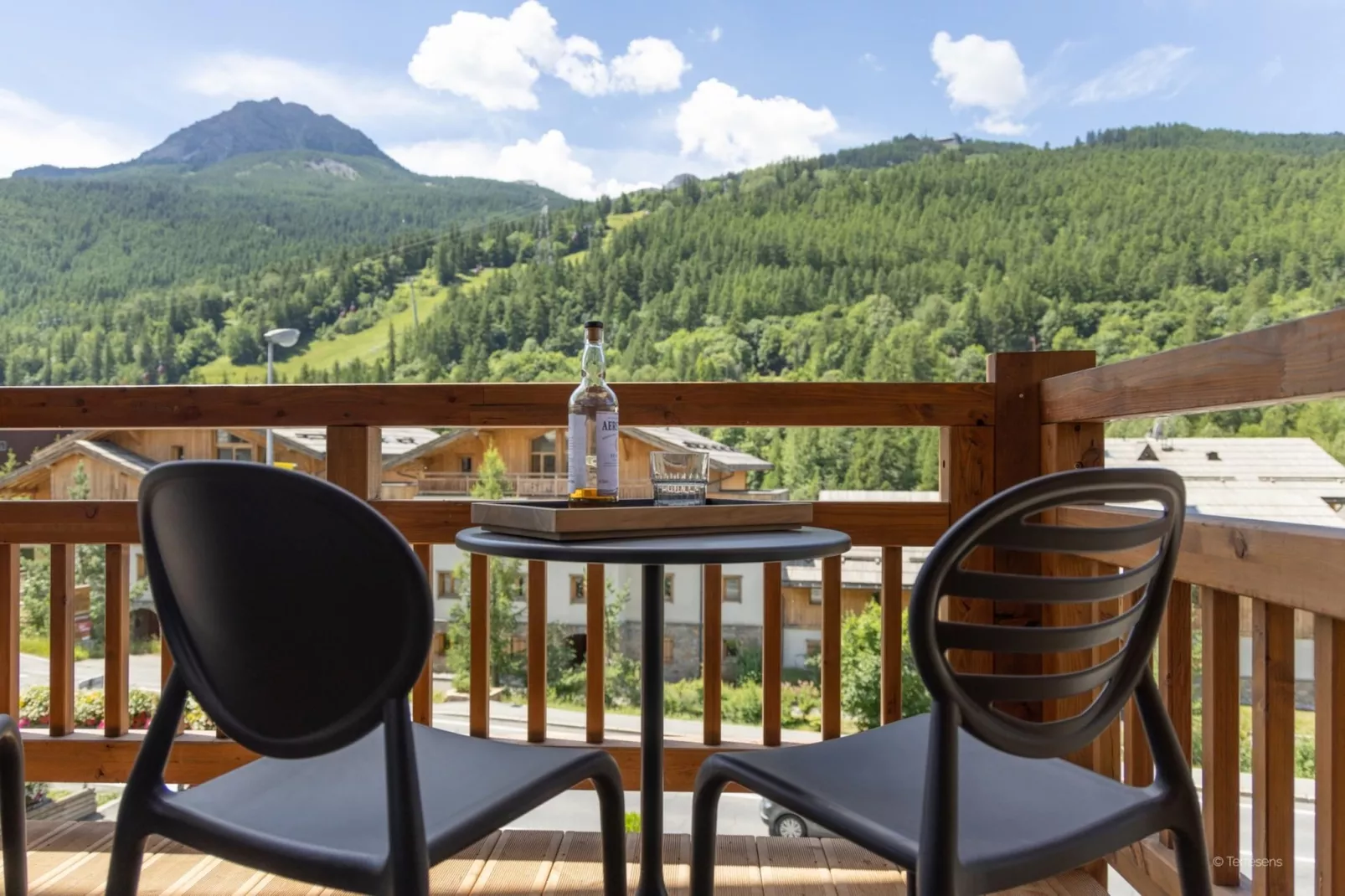 SERRE CHEVALIER Le Cristal Lodge-A40S-Terrasbalkon