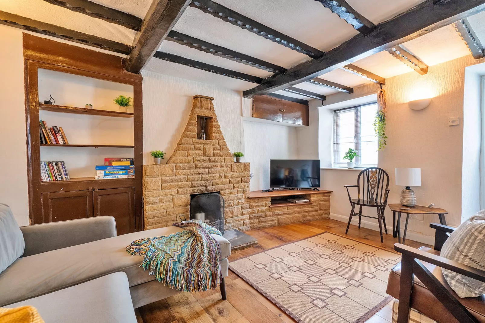 Westcote Cottage-Woonkamer