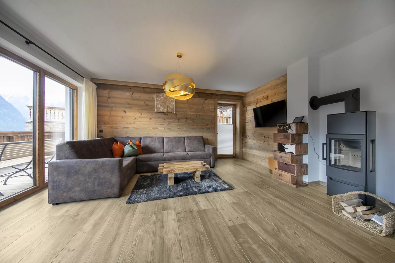 Nationalpark Chalet Grosser Happ-Woonkamer