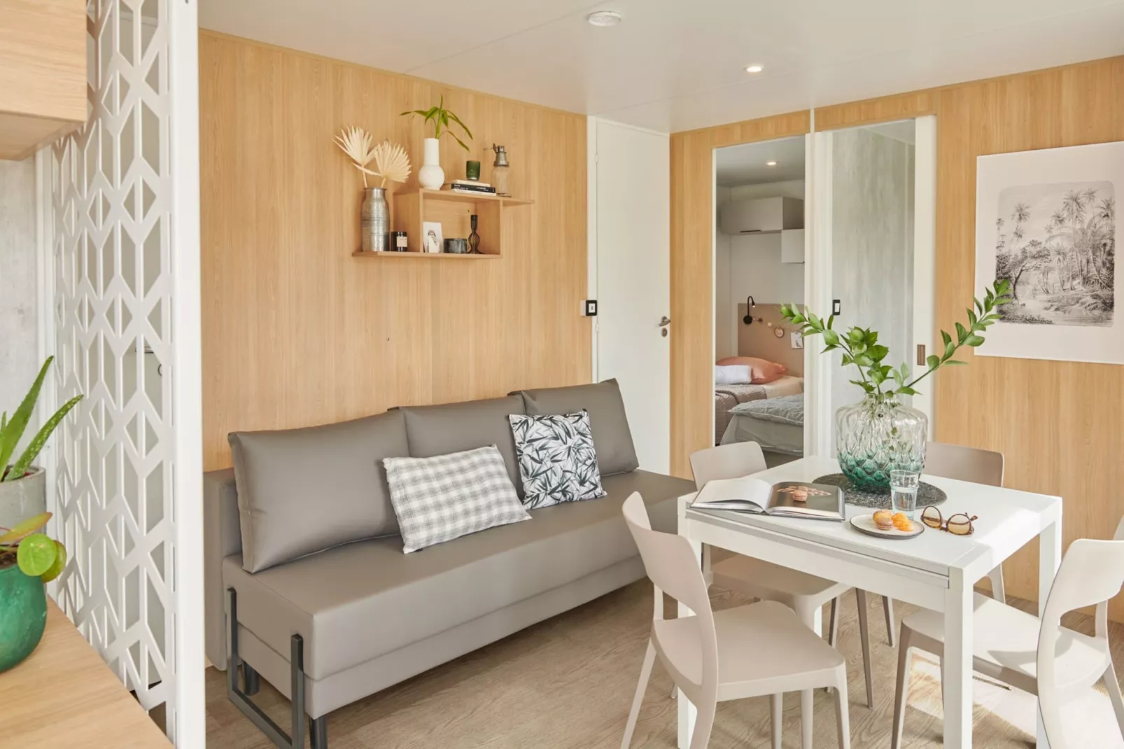 Holiday complex  Golfe du Morbihan Larmor-Baden // Apt 2 pcs 4 pers et 1 bébé 2 salles d'eau REZ DE CHAUSSÉE-Keuken
