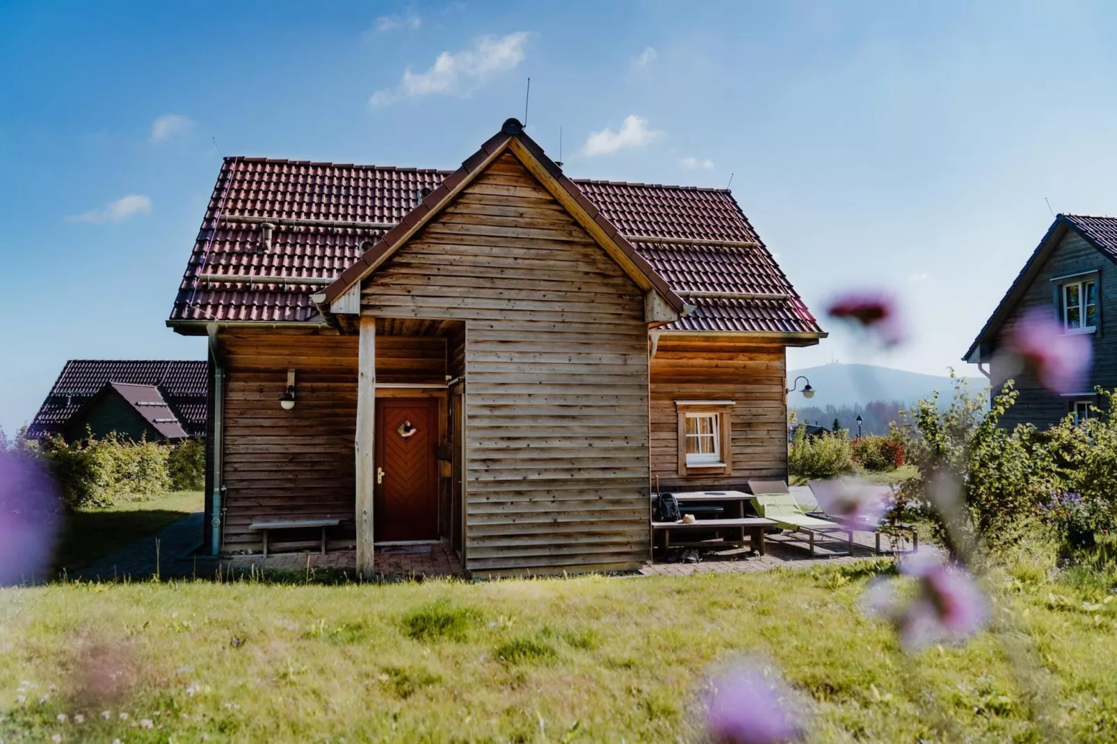 Ferienhaus Typ Premium Lodge Plus 4 Personen-Buitenkant zomer