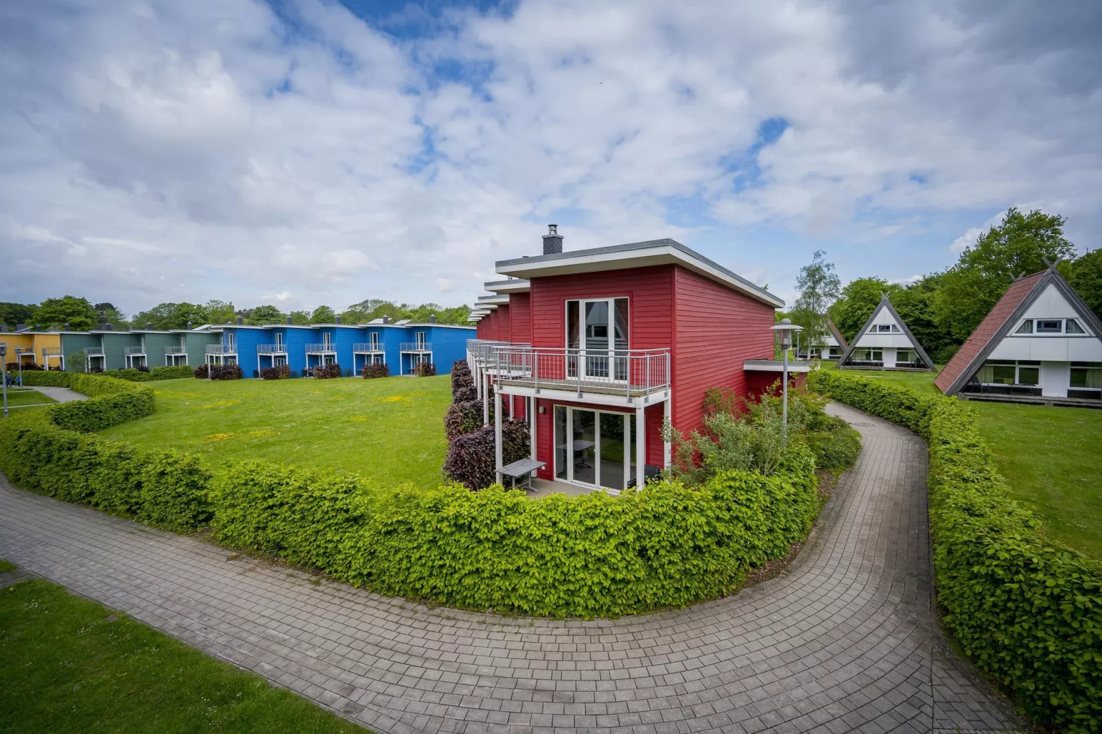 Ostseeresort Dampland-Reihenhaus Normalpreis-Buitenkant zomer