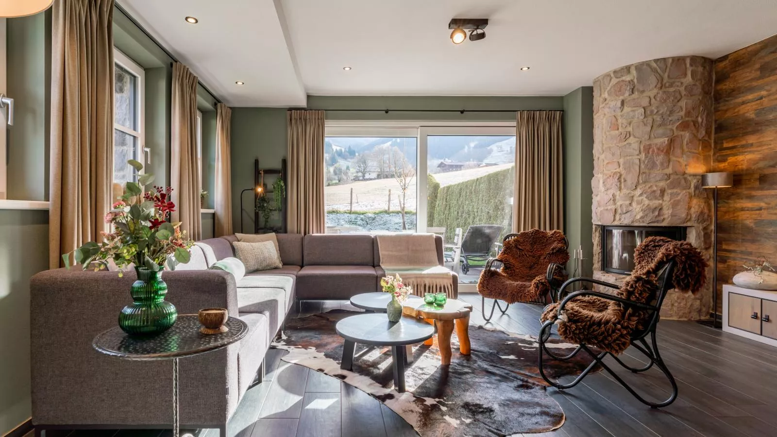 Chalet Schneelöwe L-Woonkamer