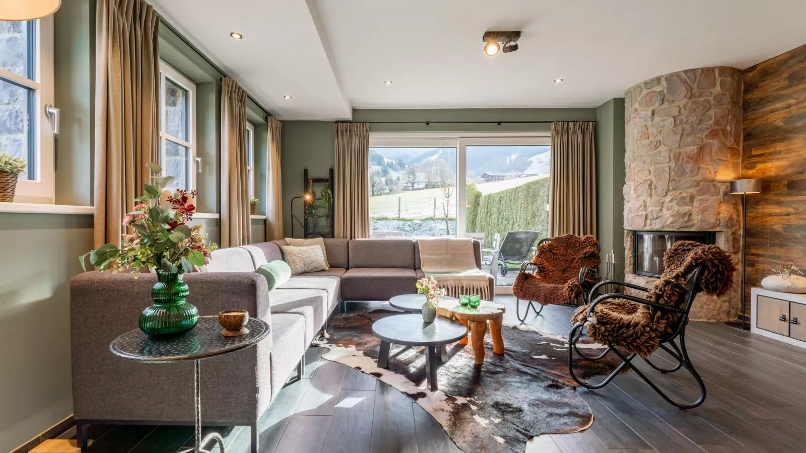 Chalet Schneelöwe S-Woonkamer