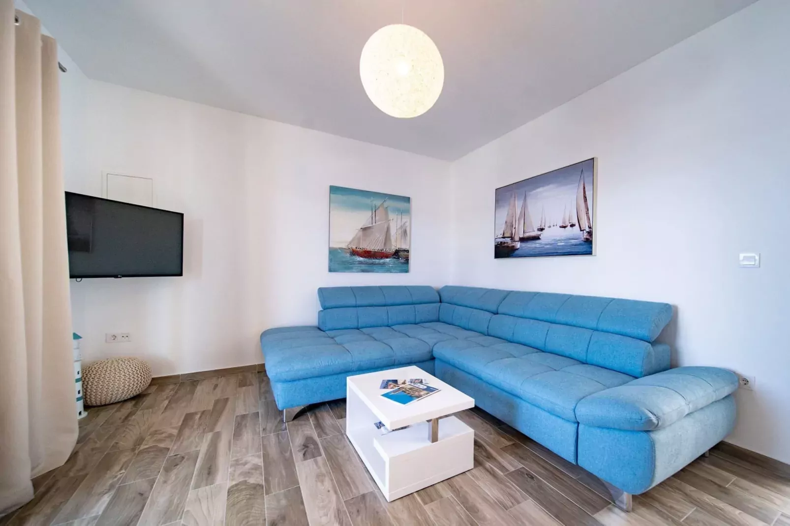 Villa Guliva - Apartment Blue Sea with Sea View-Woonkamer