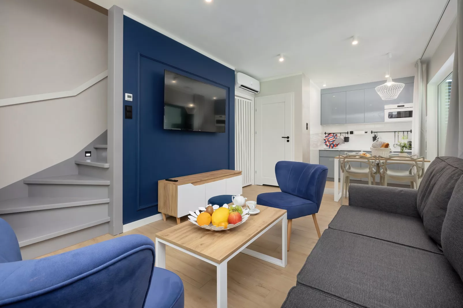 Villa Hoff Ferienhäuser Domek 3 Pers-Woonkamer