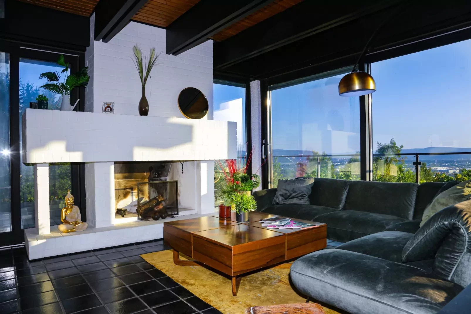 Villa Weitersburg mit indoor Pool-Woonkamer