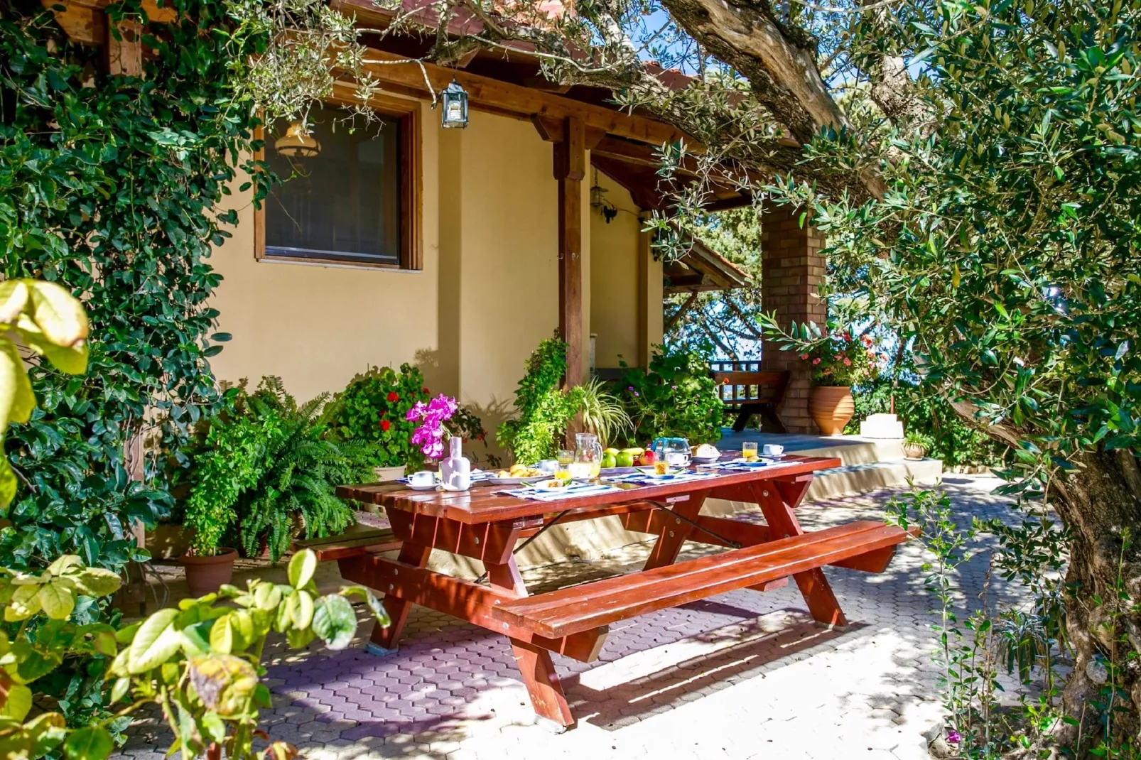 Villa Agapi-Buitenkant zomer