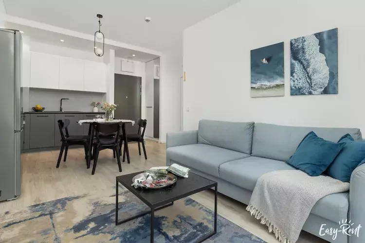 Apartament Szczecińska 3/206 Niechorze-Woonkamer