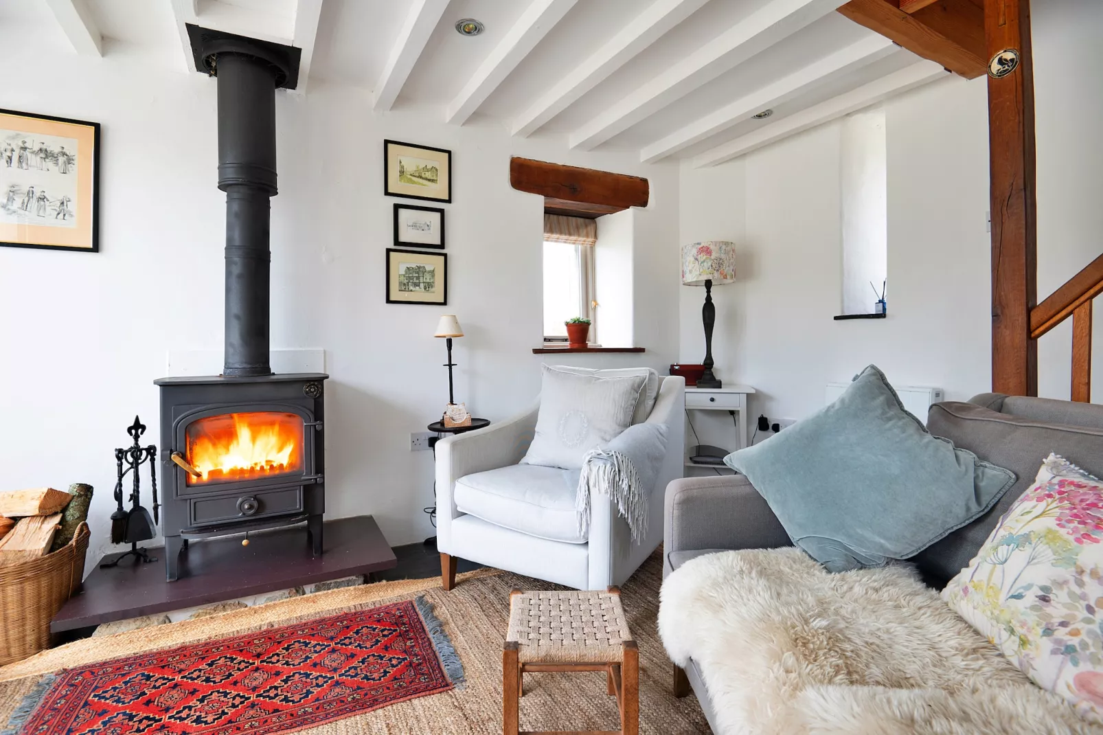 The Coach House at Tyddyn-y-Felin-Woonkamer