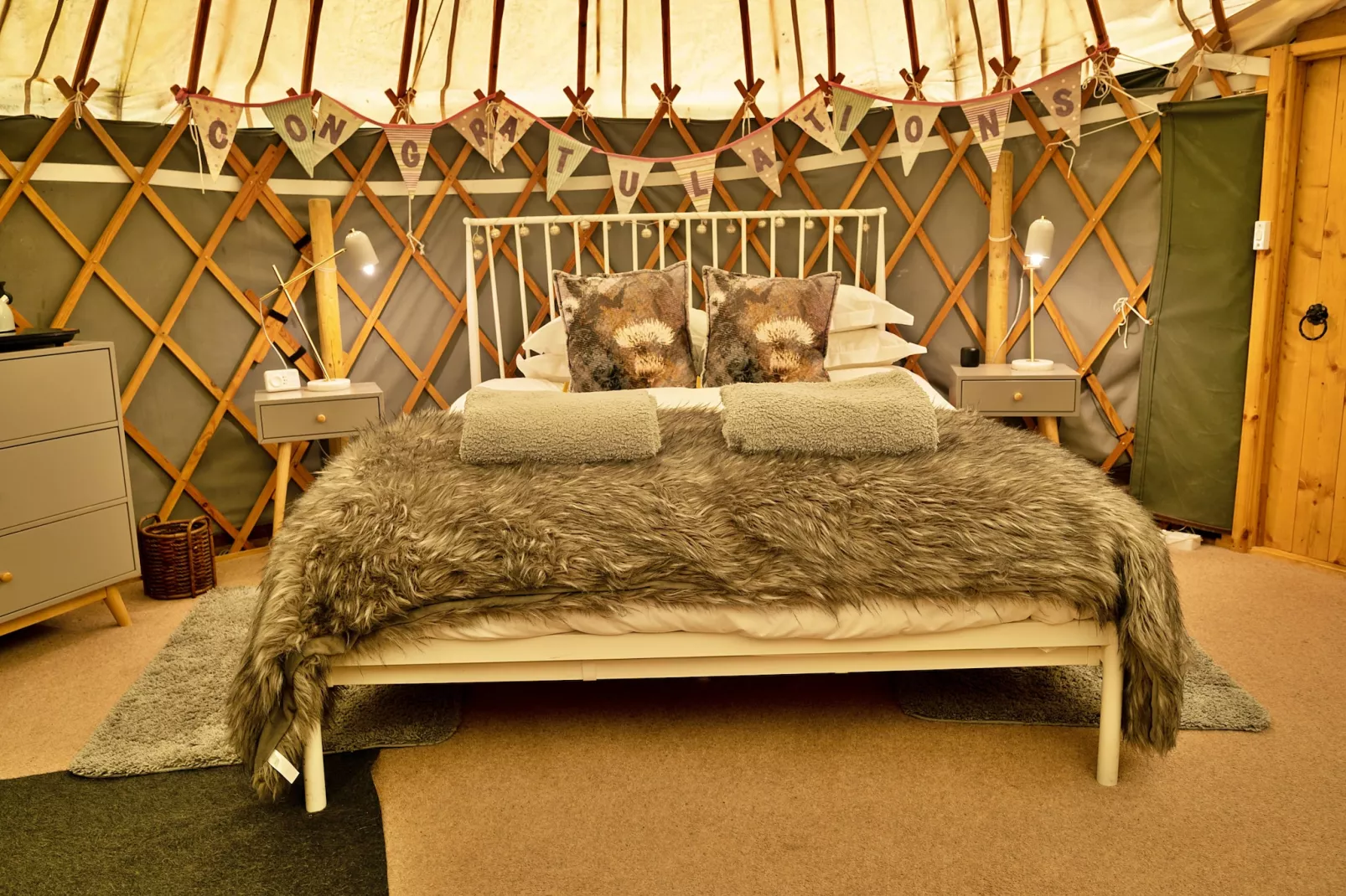 Heather Yurt-Slaapkamer