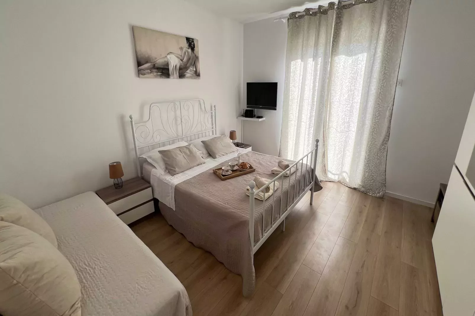 Apartmani Vela Makarska - Two Bedroom Apartment With Balcony-Slaapkamer