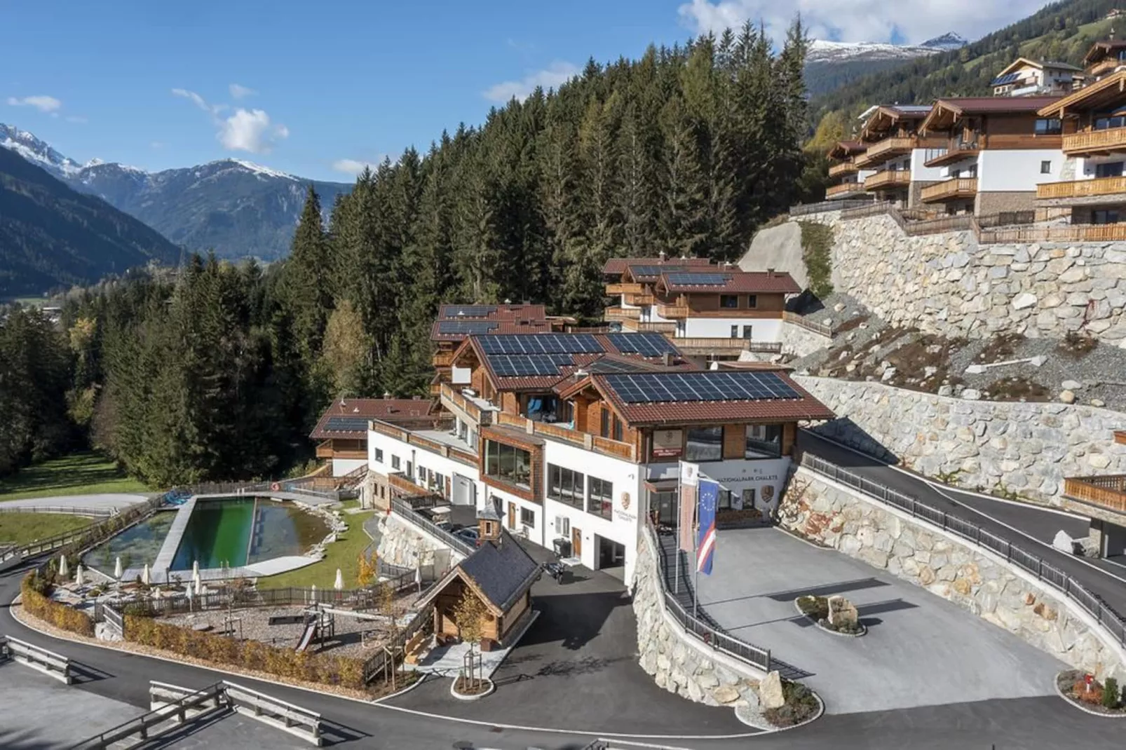 Nationalpark Chalet Keeseck-Buitenkant zomer