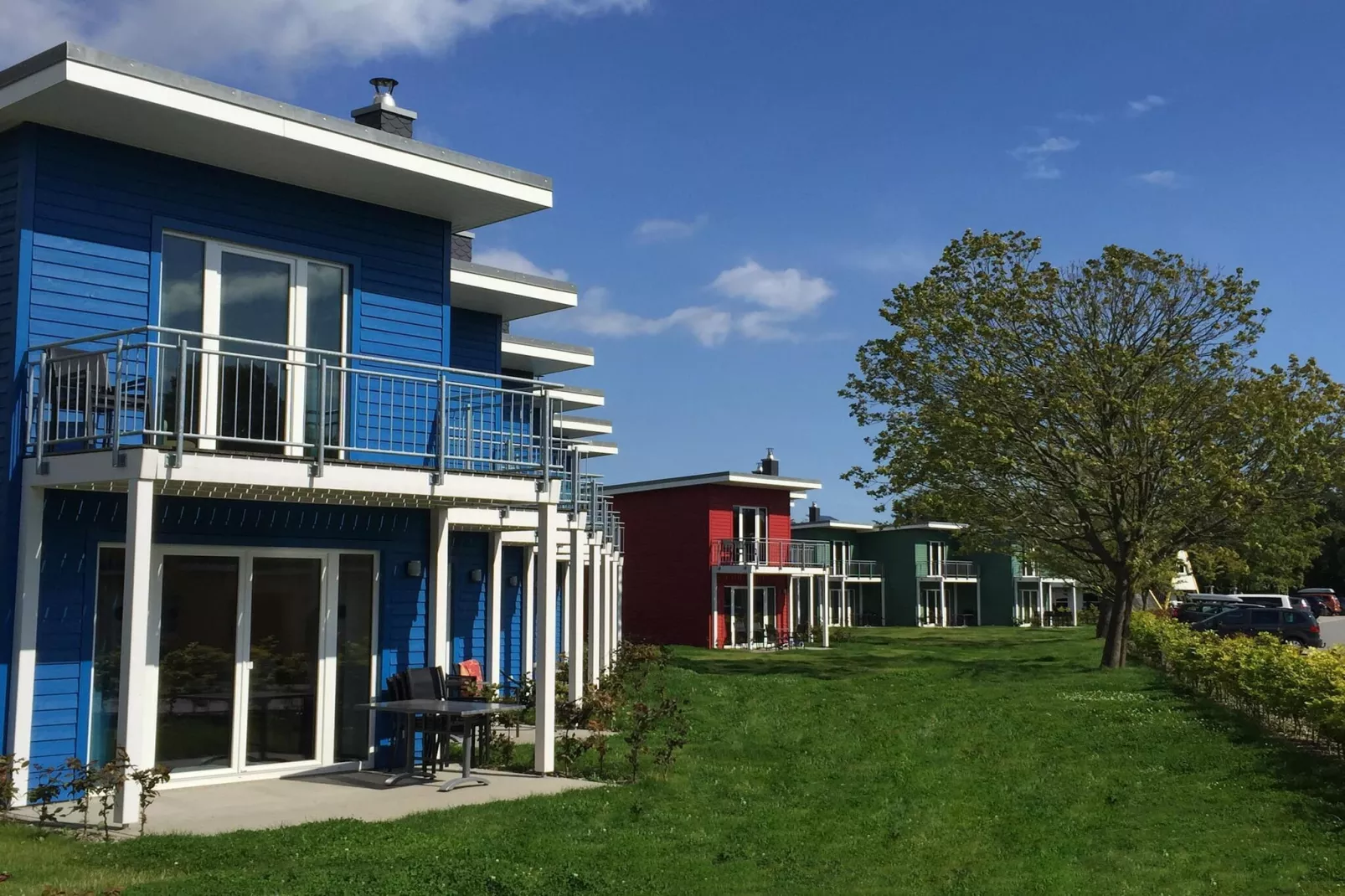 Ostseeresort Dampland-Reihenhaus Normalpreis-Buitenkant zomer